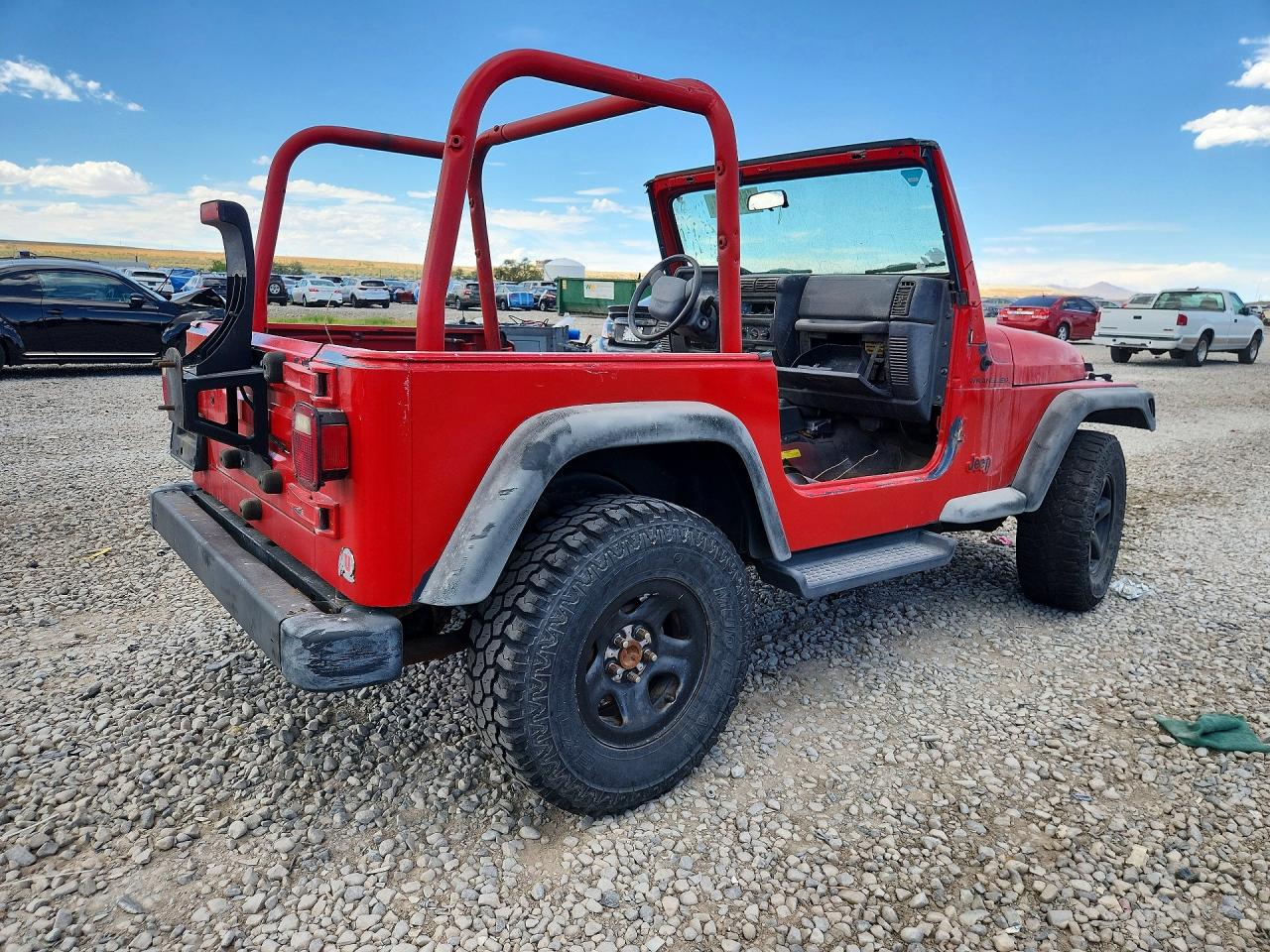 2001 Jeep Wrangler / Tj Se Red vin: 1J4FA29PX1P360608