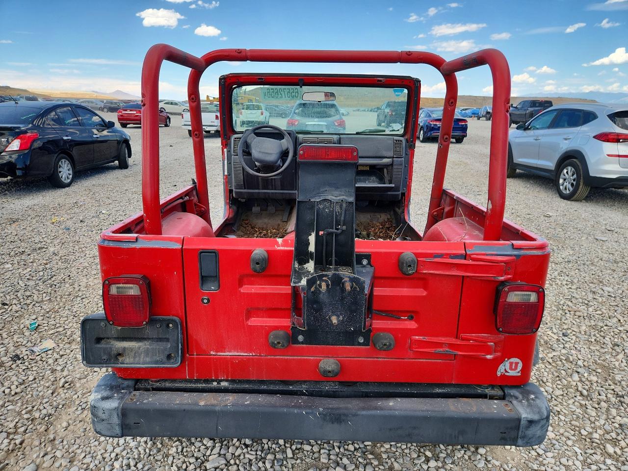 2001 Jeep Wrangler / Tj Se Red vin: 1J4FA29PX1P360608