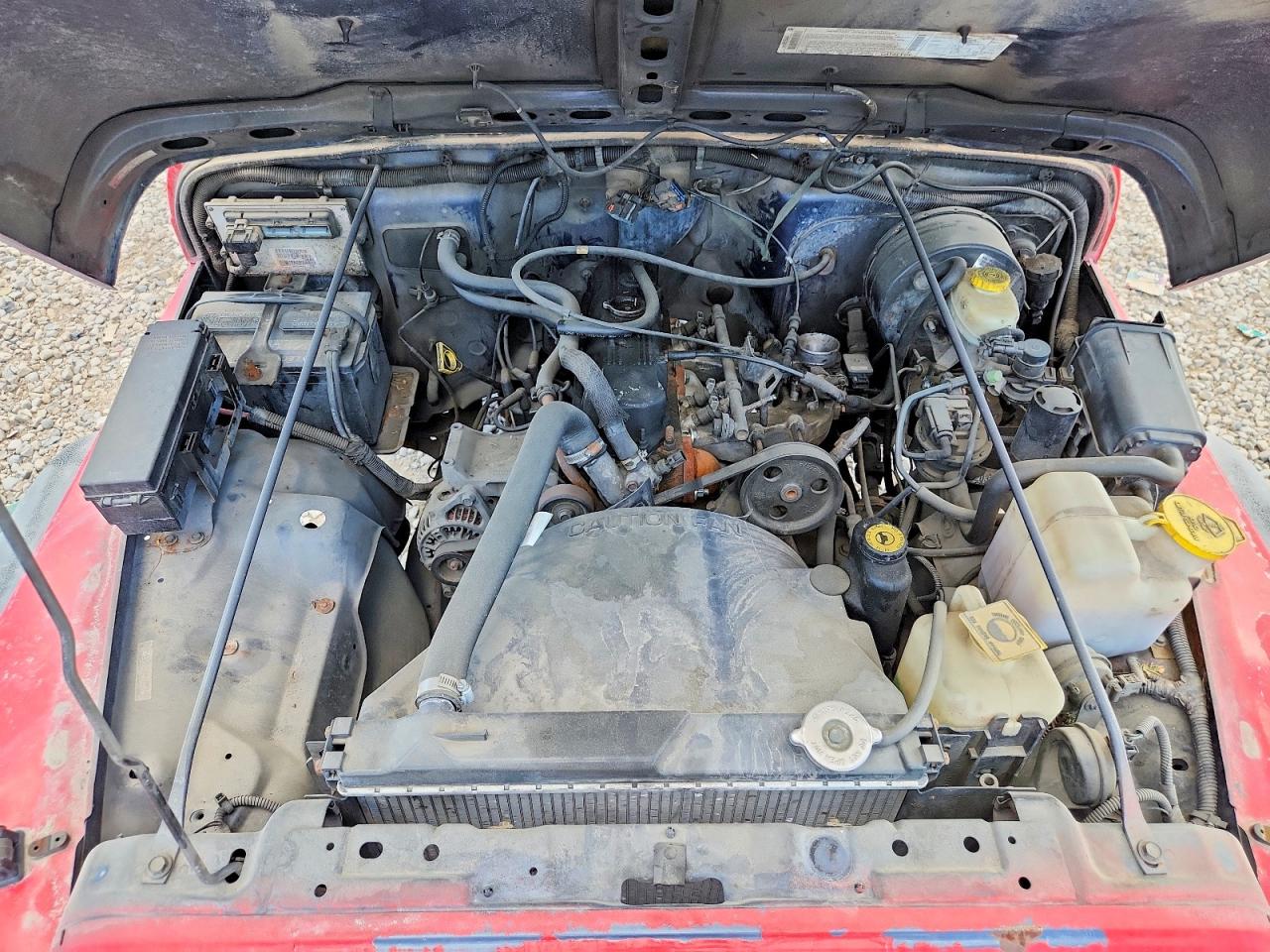 2001 Jeep Wrangler / Tj Se Red vin: 1J4FA29PX1P360608