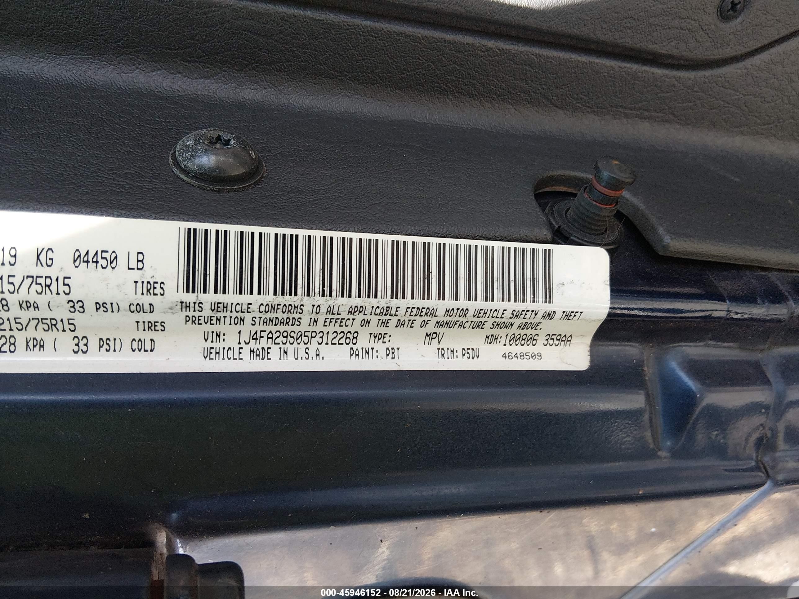 2005 Jeep Wrangler Se Синий vin: 1J4FA29S05P312268