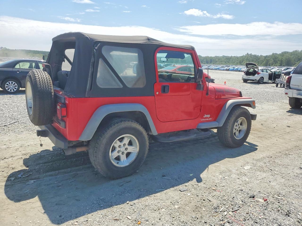 2005 Jeep Wrangler / Tj Se Red vin: 1J4FA29S15P339205