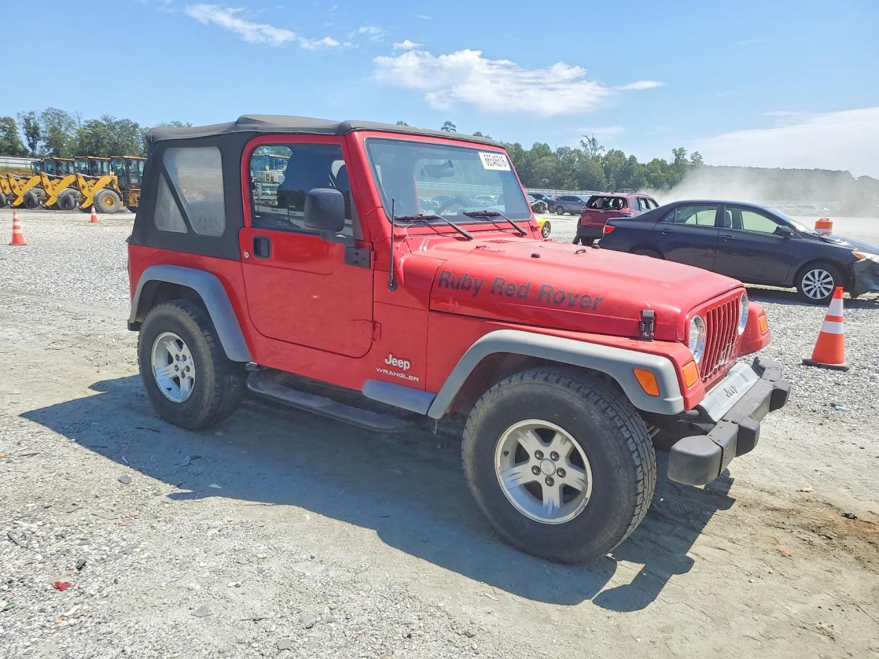 2005 Jeep Wrangler / Tj Se Red vin: 1J4FA29S15P339205