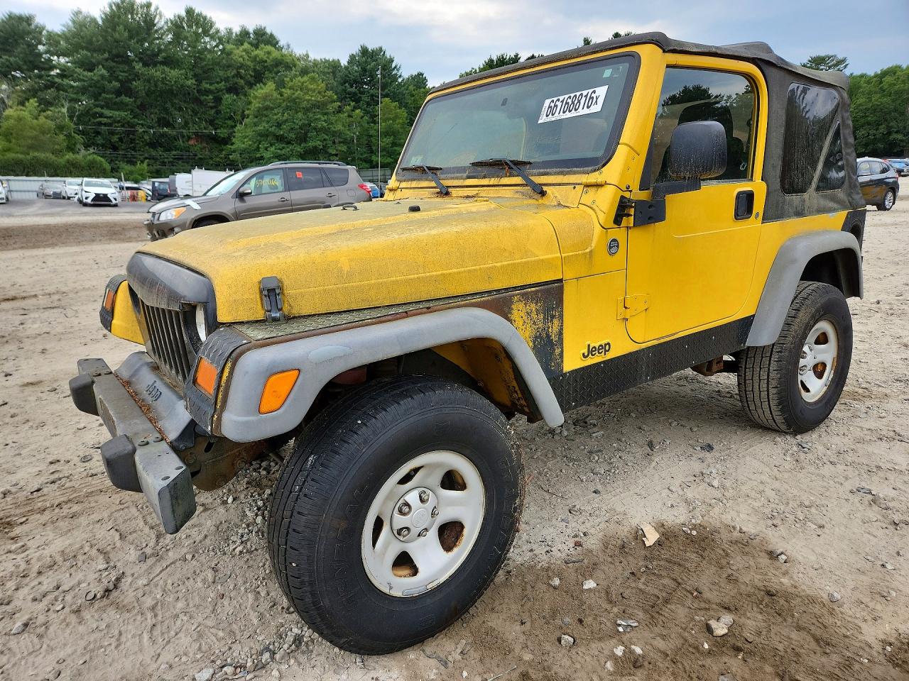 2006 Jeep Wrangler Желтый vin: 1J4FA29S36P763082