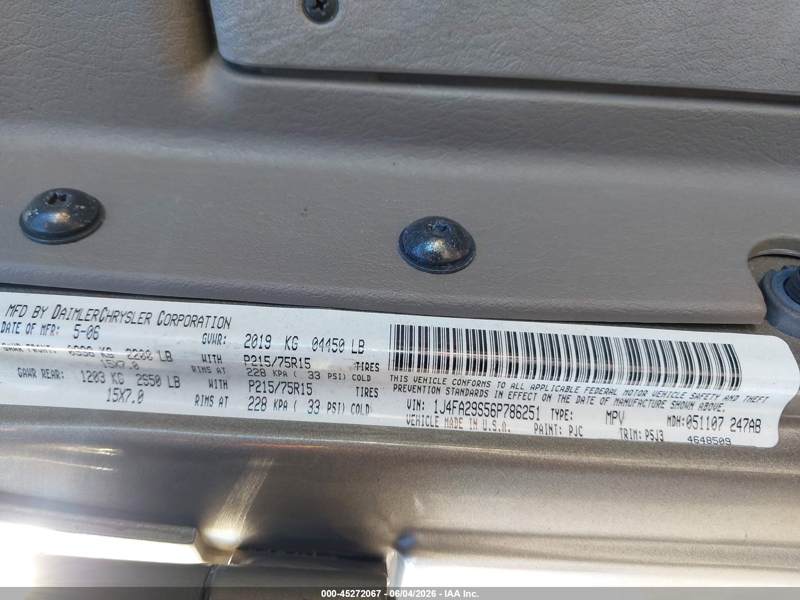 2006 Jeep Wrangler Se Gray vin: 1J4FA29S56P786251