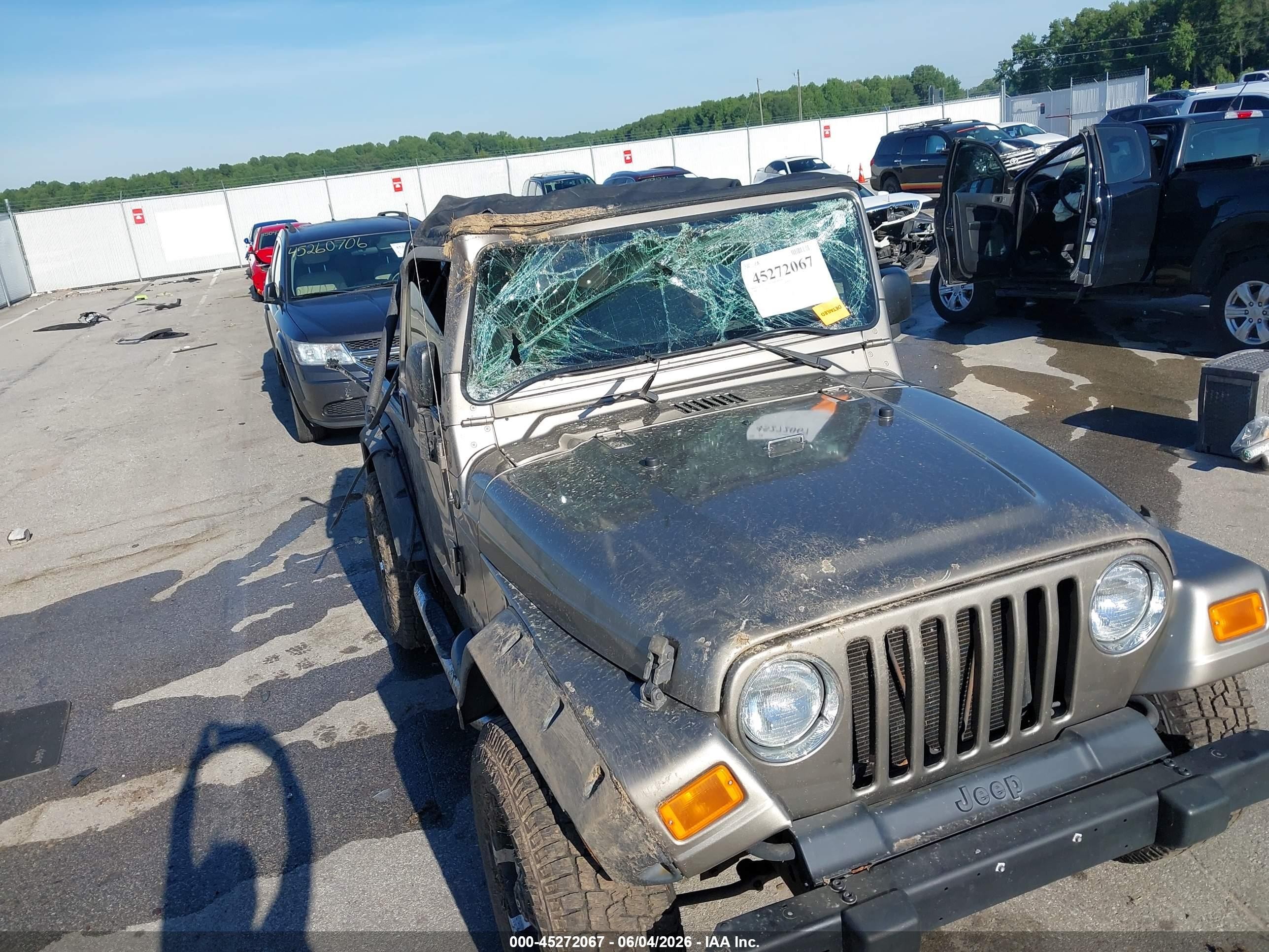 2006 Jeep Wrangler Se Gray vin: 1J4FA29S56P786251
