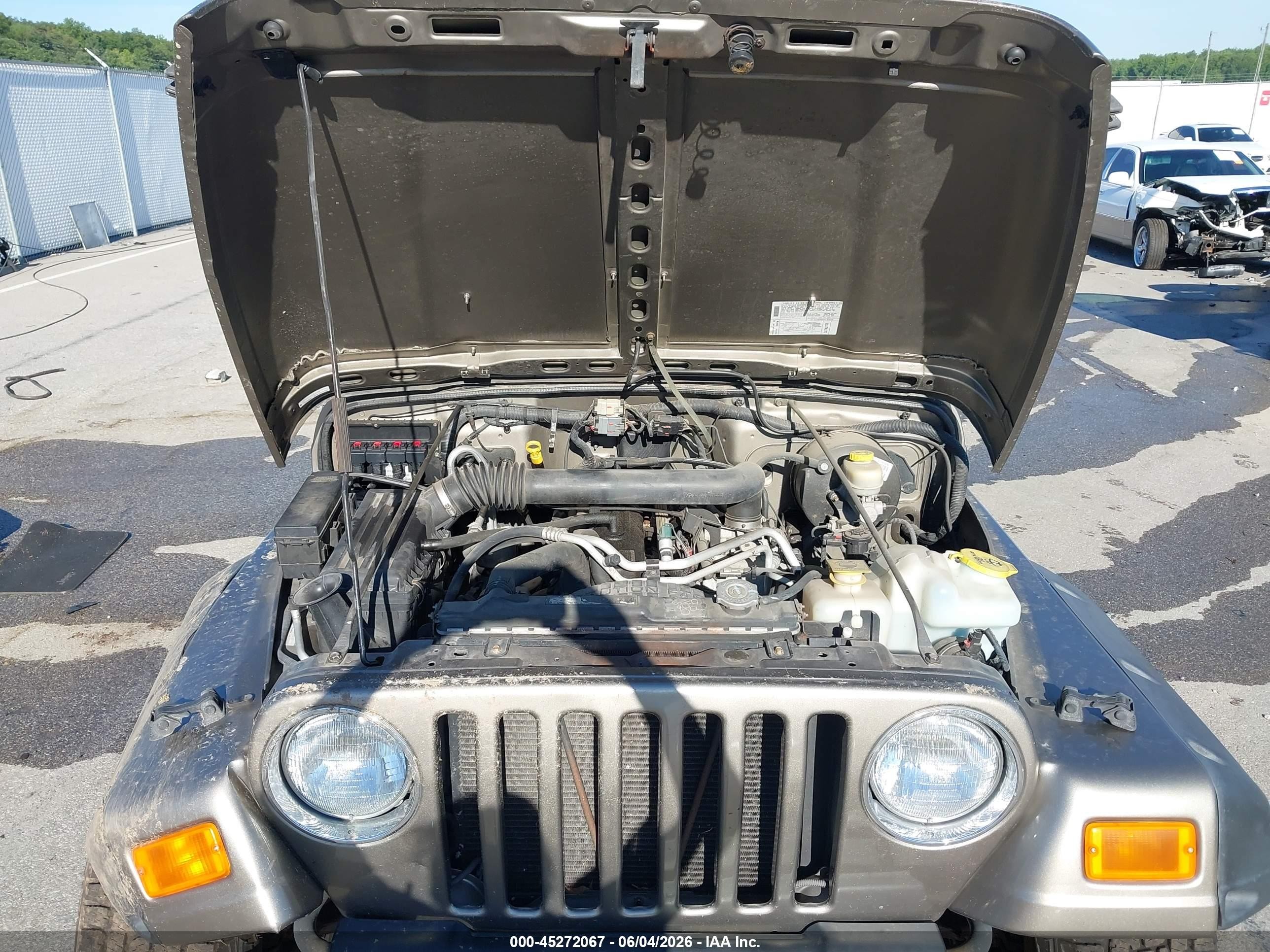 2006 Jeep Wrangler Se Gray vin: 1J4FA29S56P786251