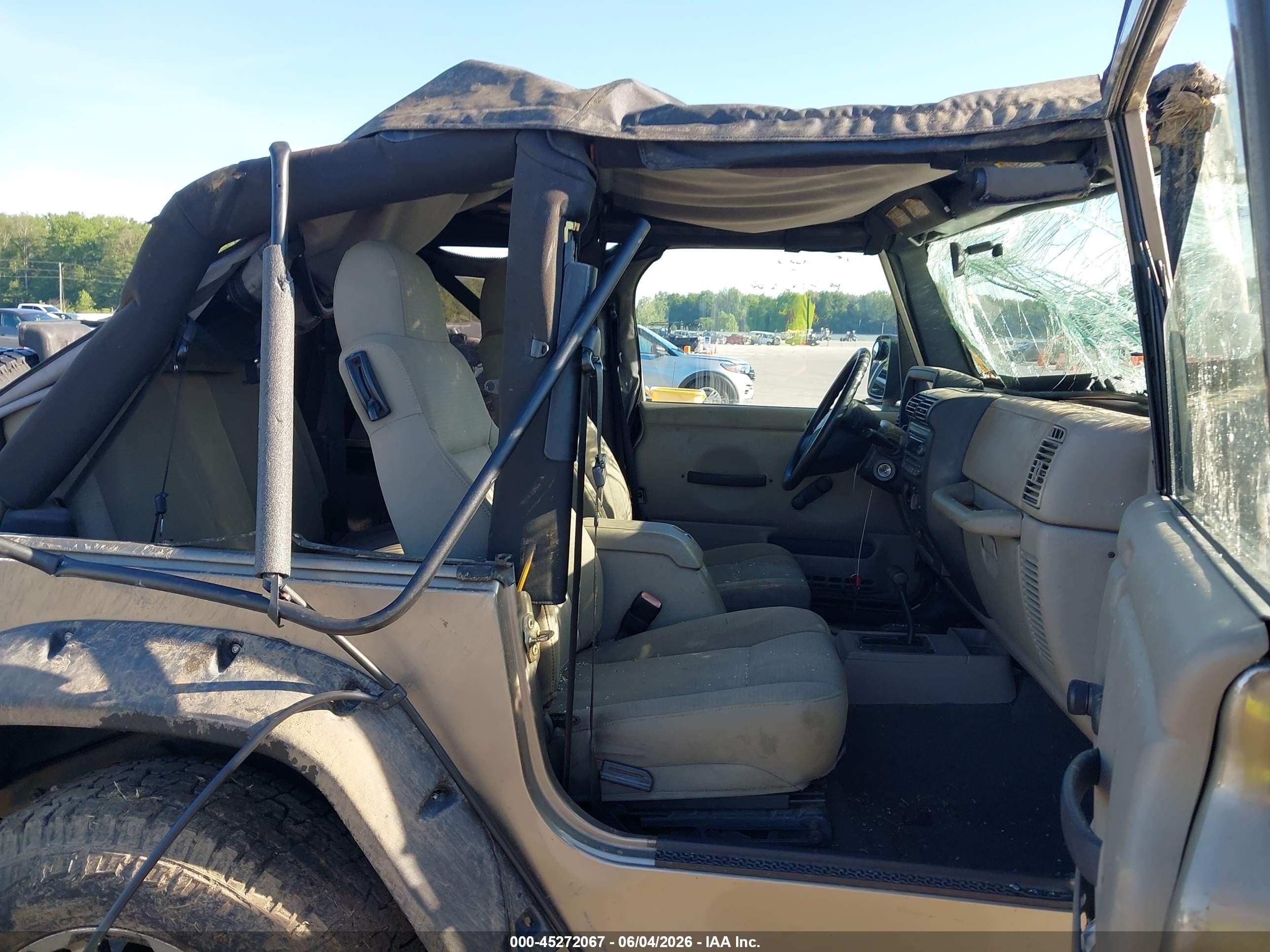 2006 Jeep Wrangler Se Gray vin: 1J4FA29S56P786251