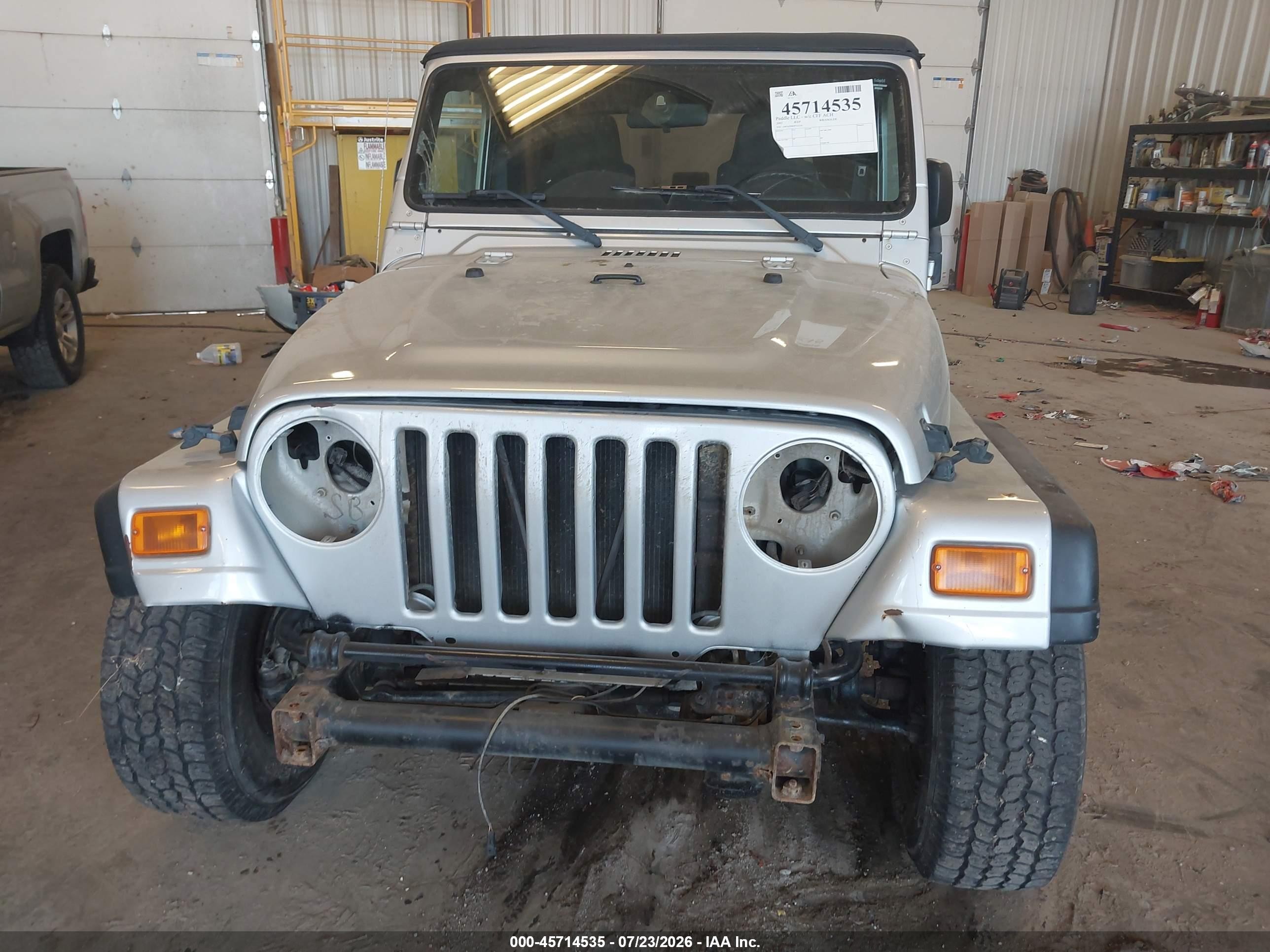 2005 Jeep Wrangler Se Серебряный vin: 1J4FA29S85P321316