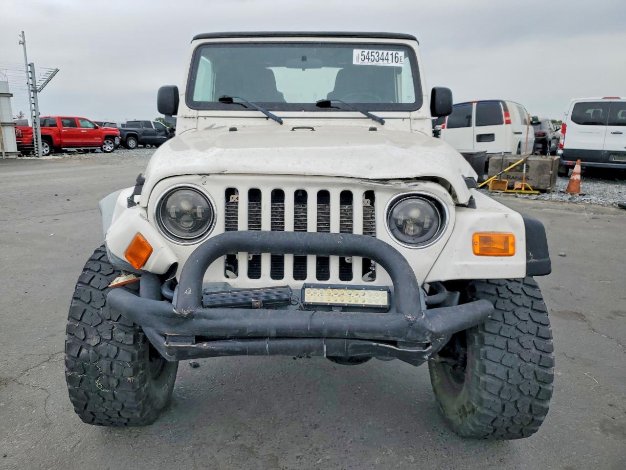 2005 Jeep Wrangler / Tj Se White vin: 1J4FA29S95P376177