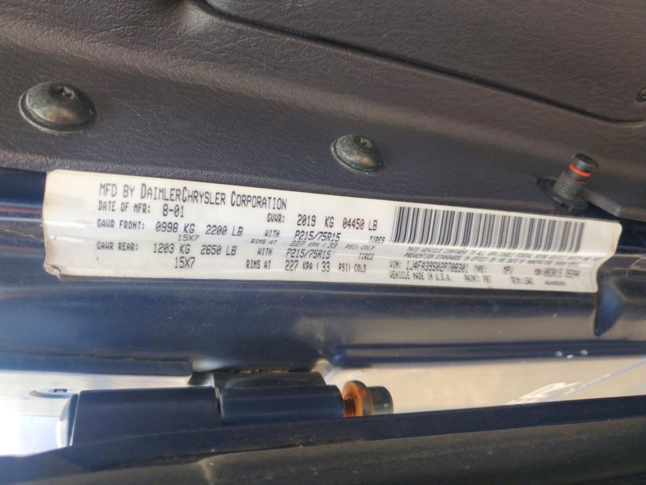 1999 Jeep Other Синий vin: 1J4FA39F72P708301