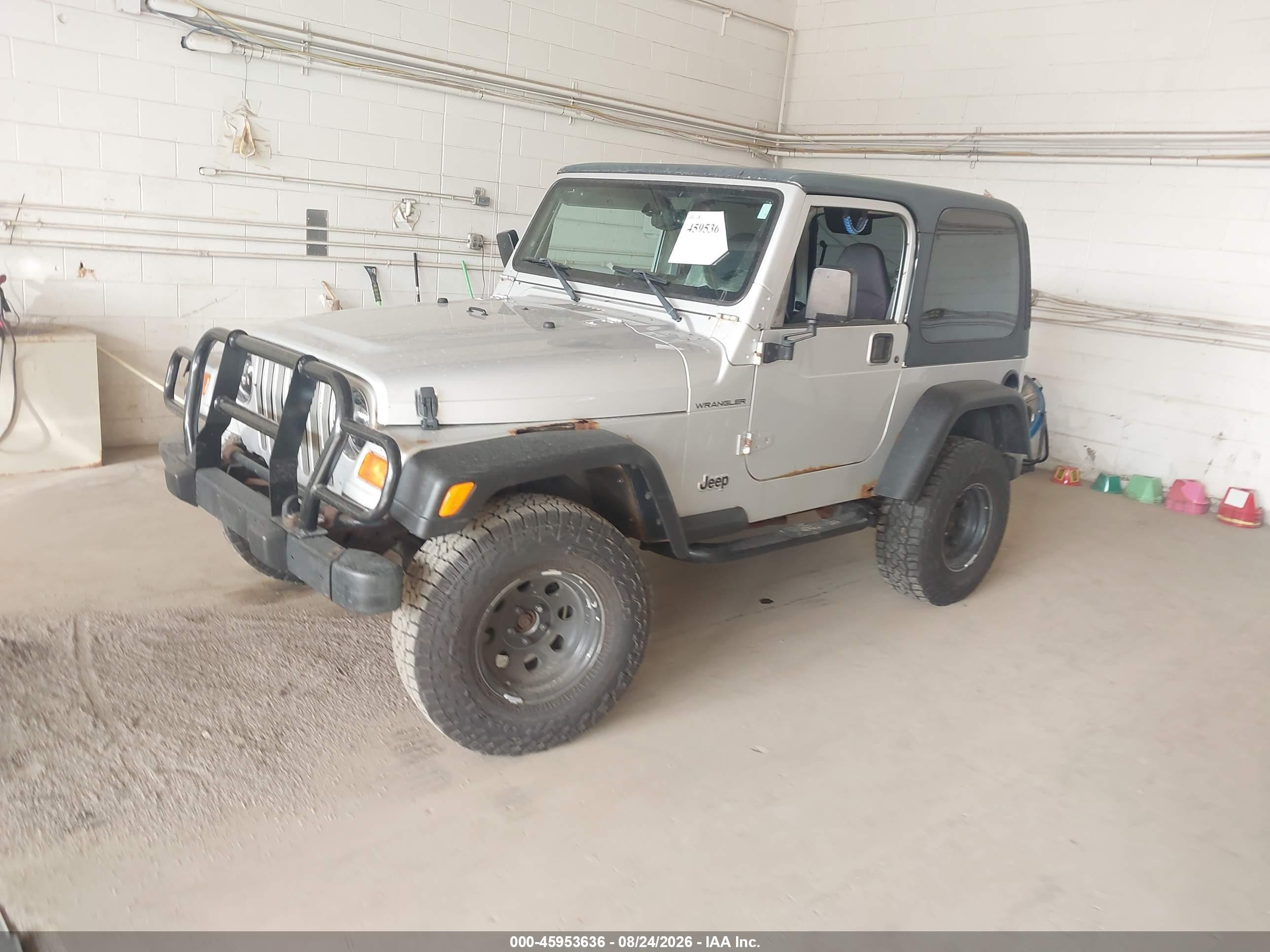 2002 Jeep Wrangler X Серебряный vin: 1J4FA39S02P751049