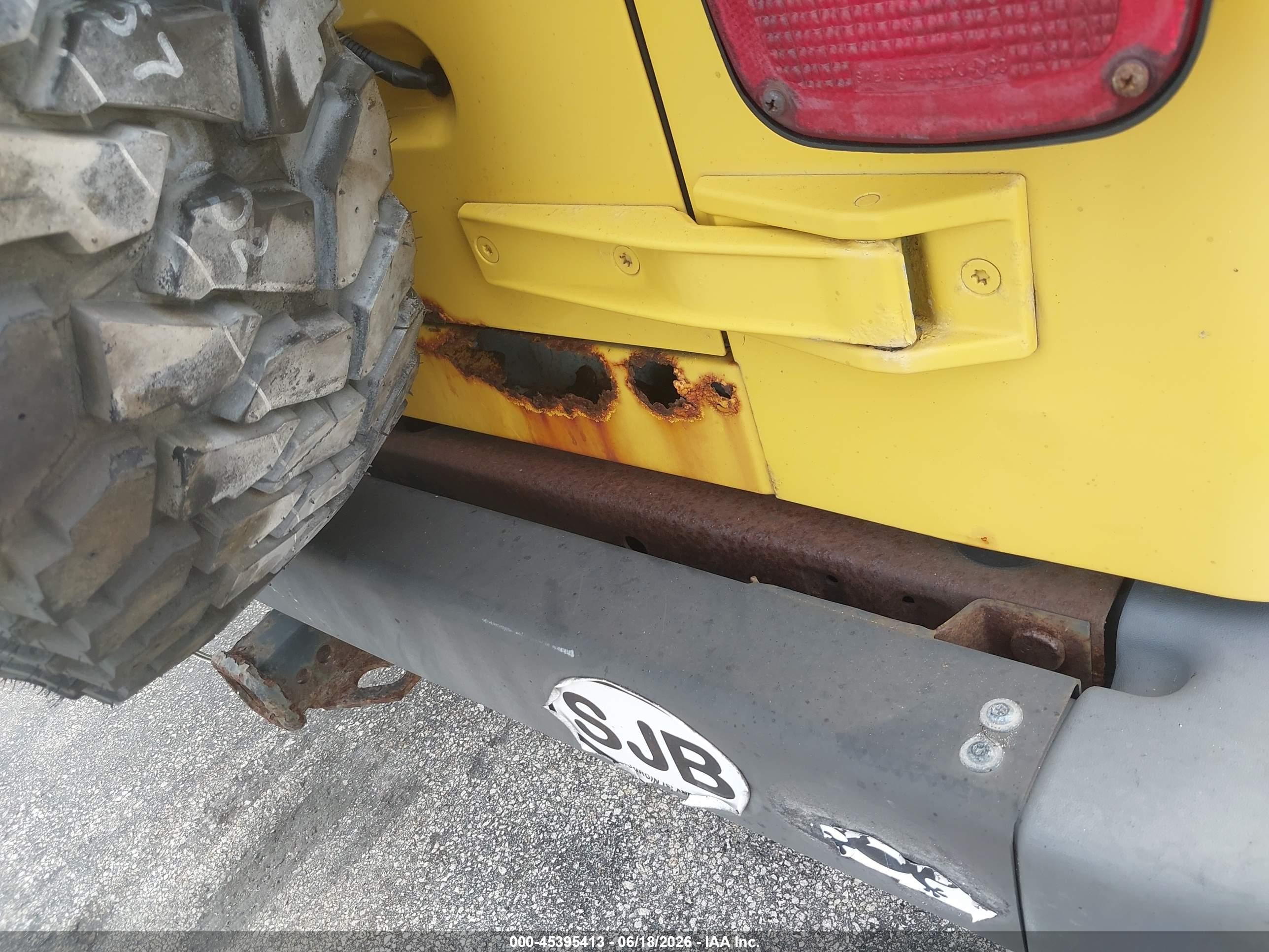 2004 Jeep Wrangler X Yellow vin: 1J4FA39S04P729197