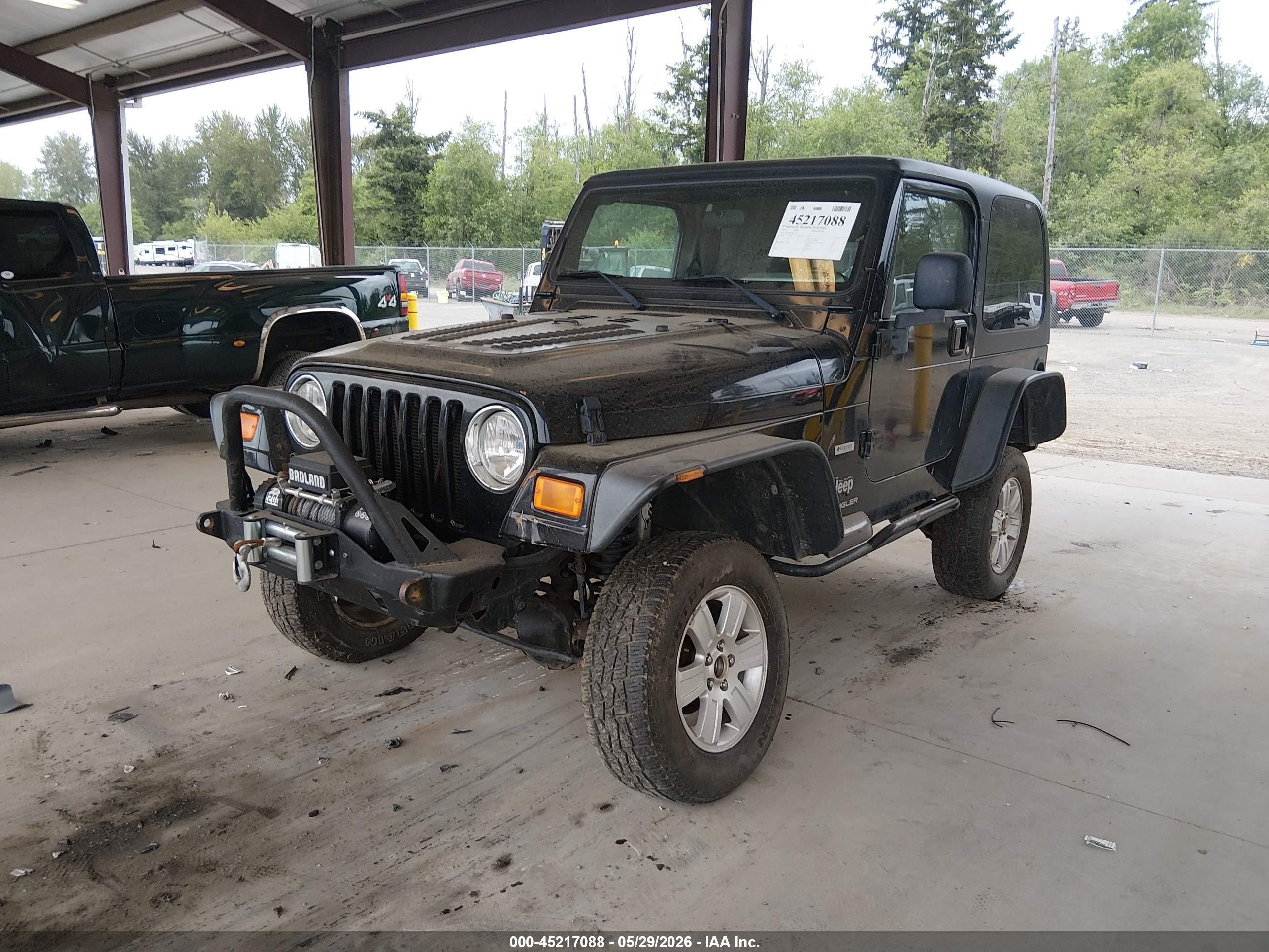 2004 Jeep Wrangler X Black vin: 1J4FA39S04P730737