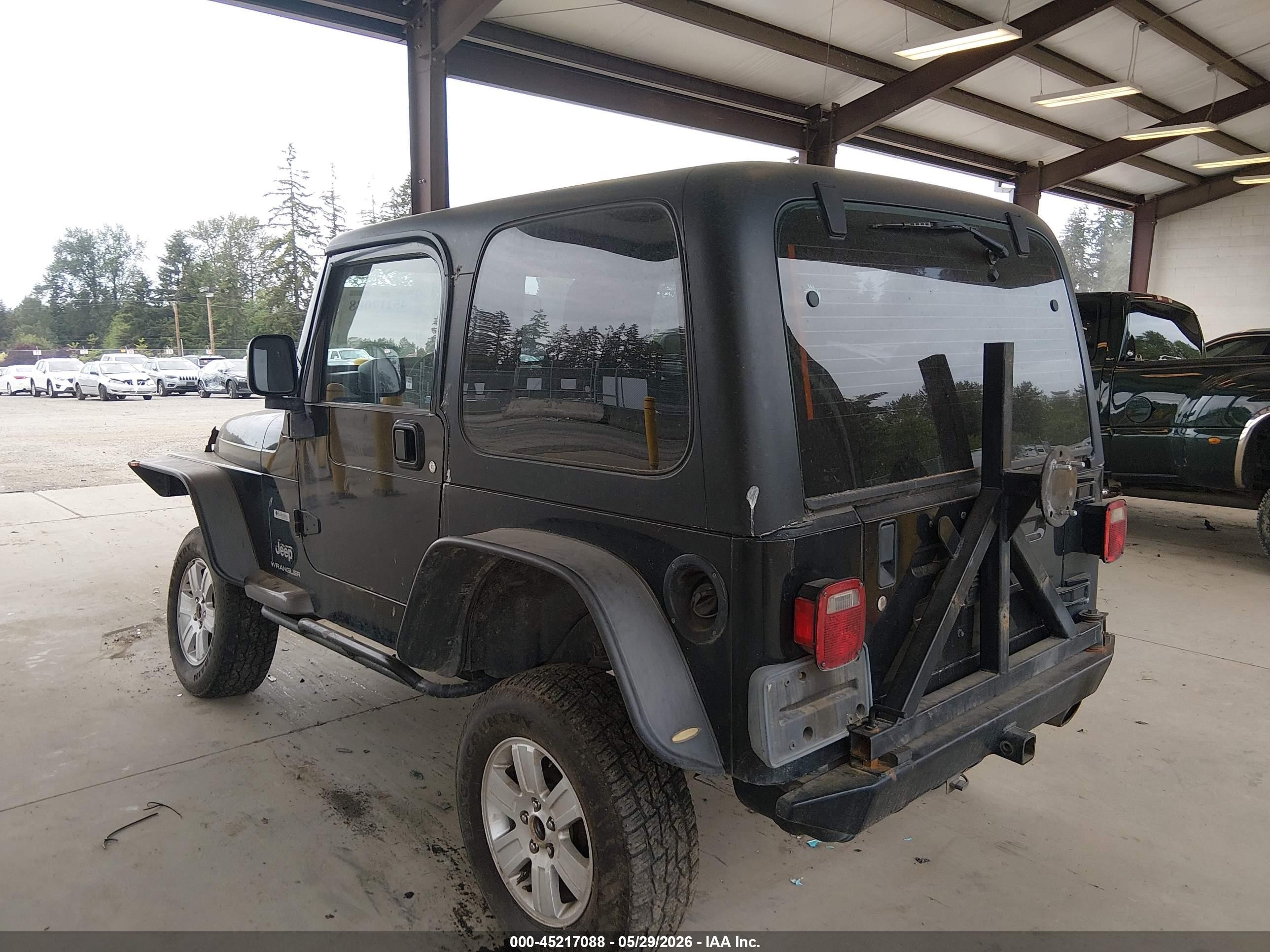 2004 Jeep Wrangler X Black vin: 1J4FA39S04P730737