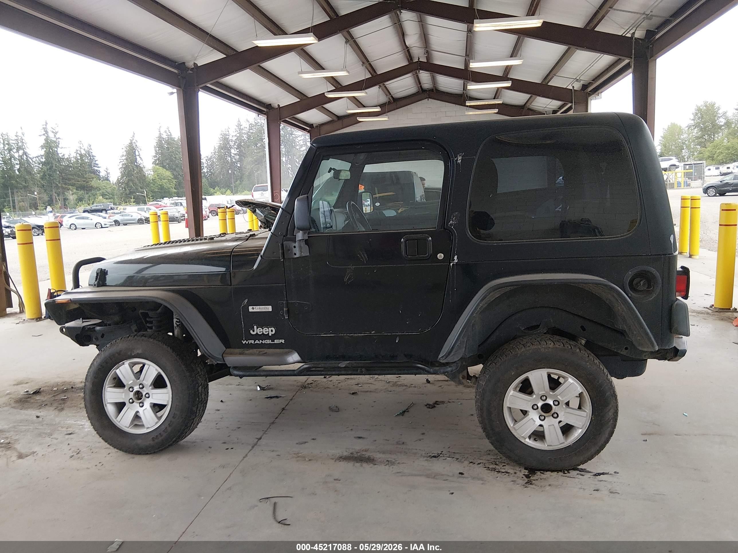 2004 Jeep Wrangler X Black vin: 1J4FA39S04P730737