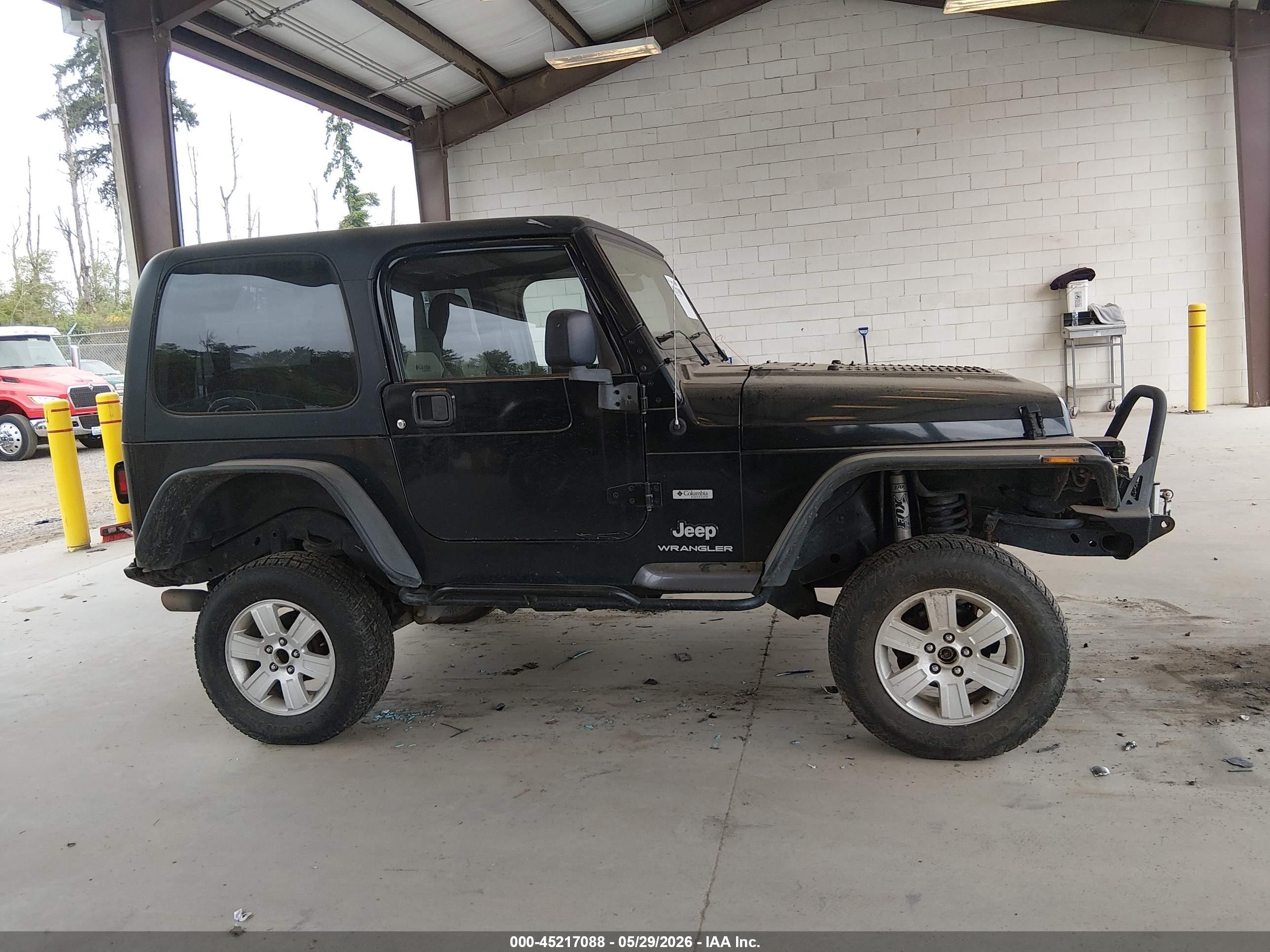 2004 Jeep Wrangler X Black vin: 1J4FA39S04P730737