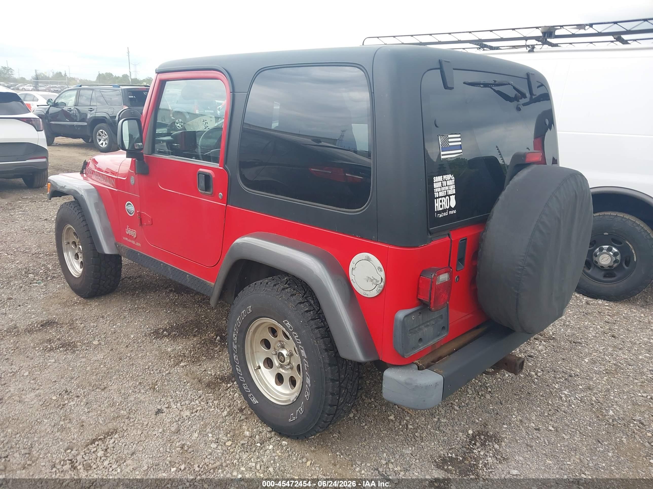 2004 Jeep Wrangler X Red vin: 1J4FA39S04P798388