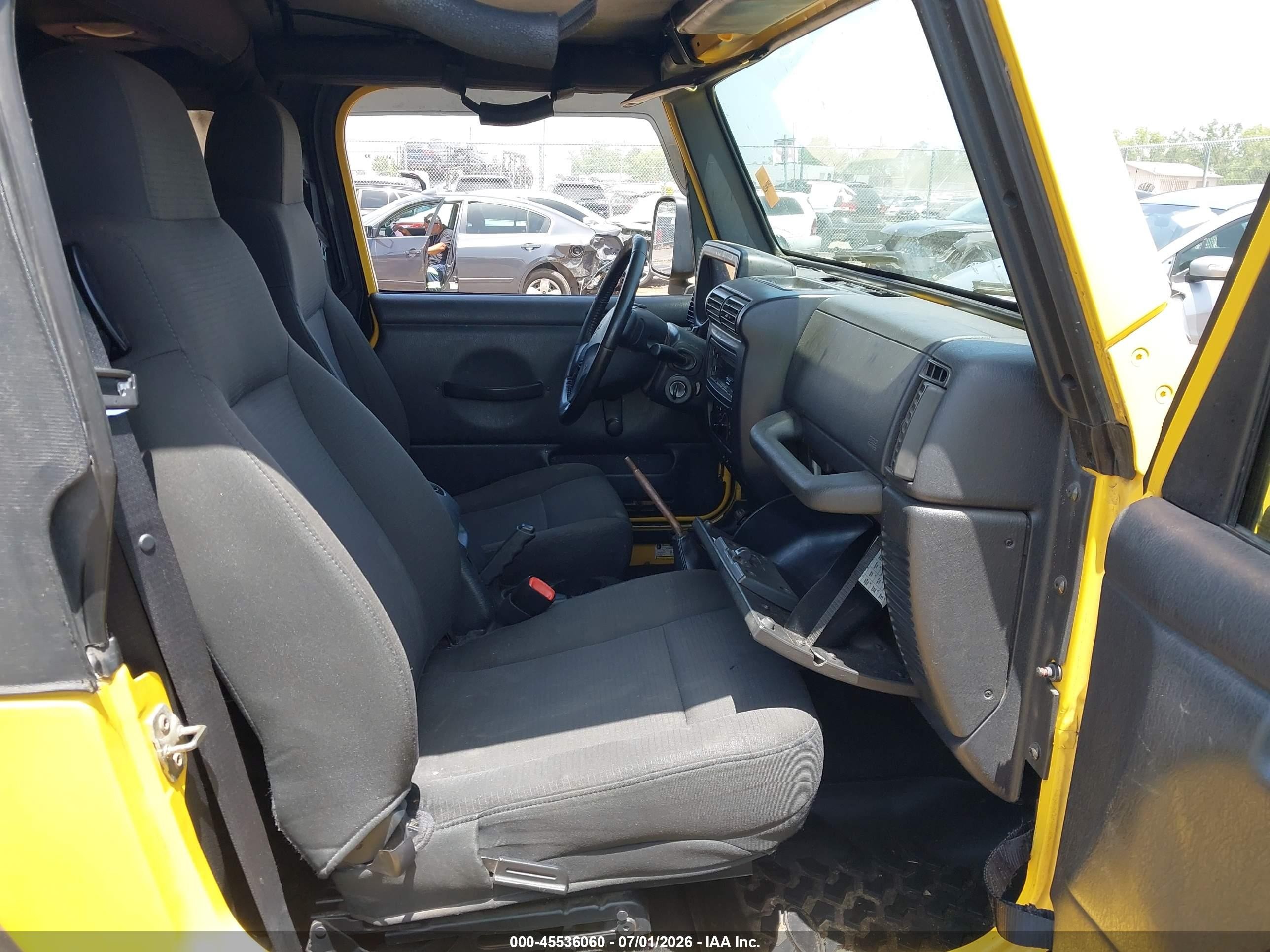 2006 Jeep Wrangler X Yellow vin: 1J4FA39S06P711530