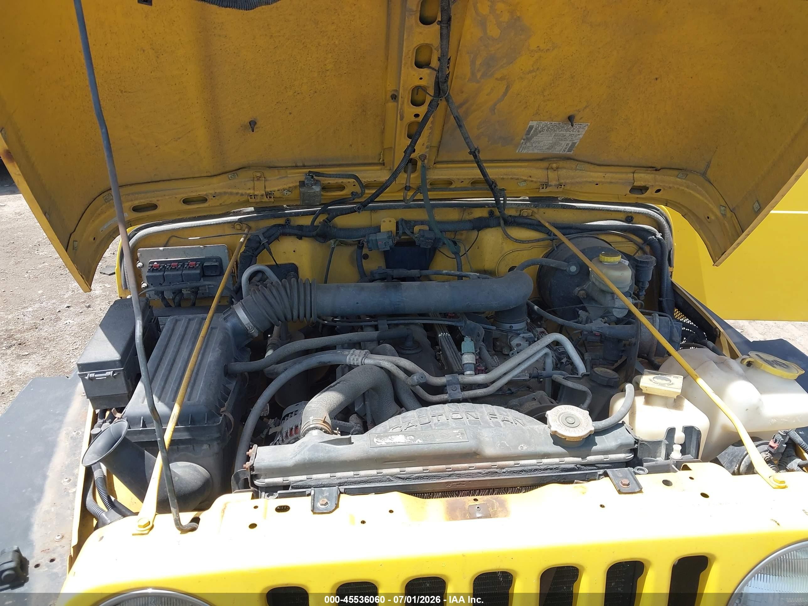 2006 Jeep Wrangler X Yellow vin: 1J4FA39S06P711530