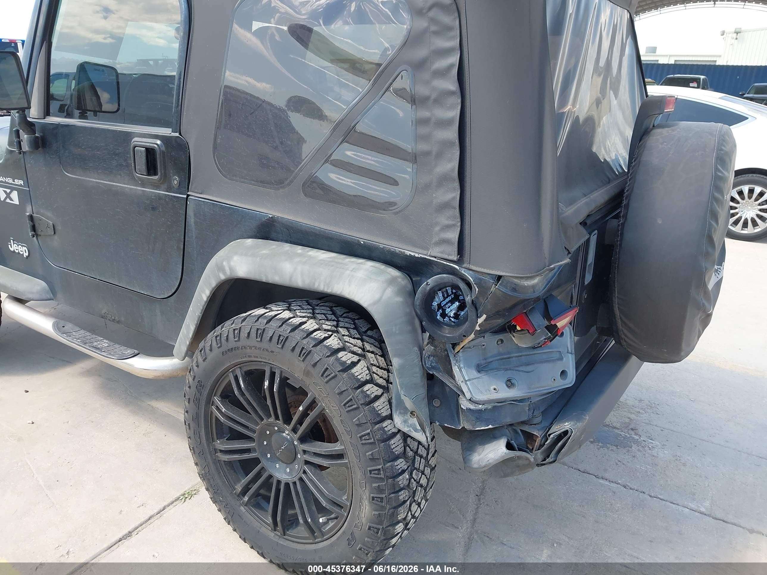 2002 Jeep Wrangler X Black vin: 1J4FA39S12P750556
