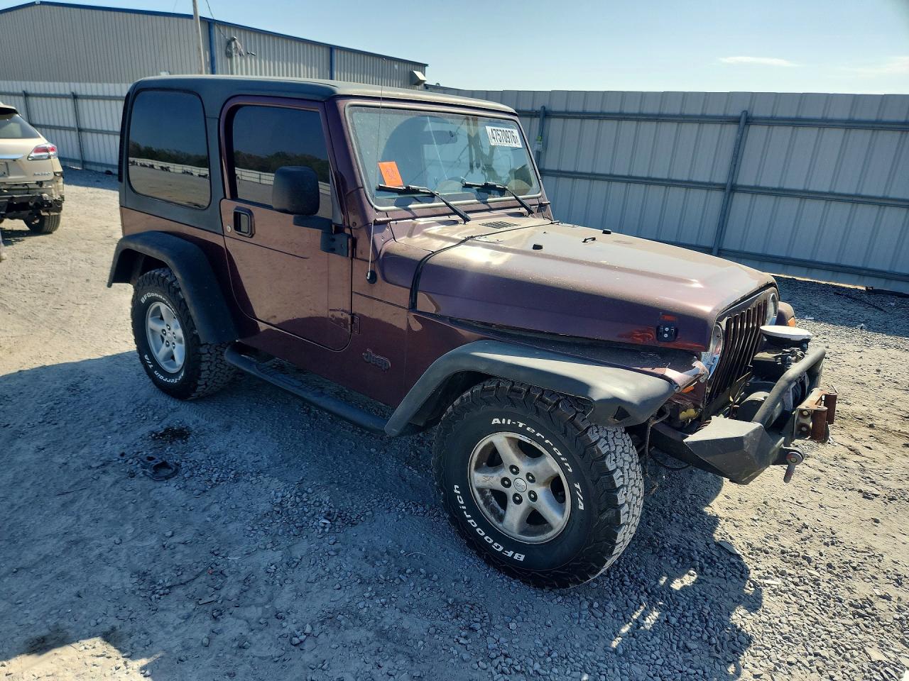 2004 Jeep Wrangler X Burgundy vin: 1J4FA39S14P702851