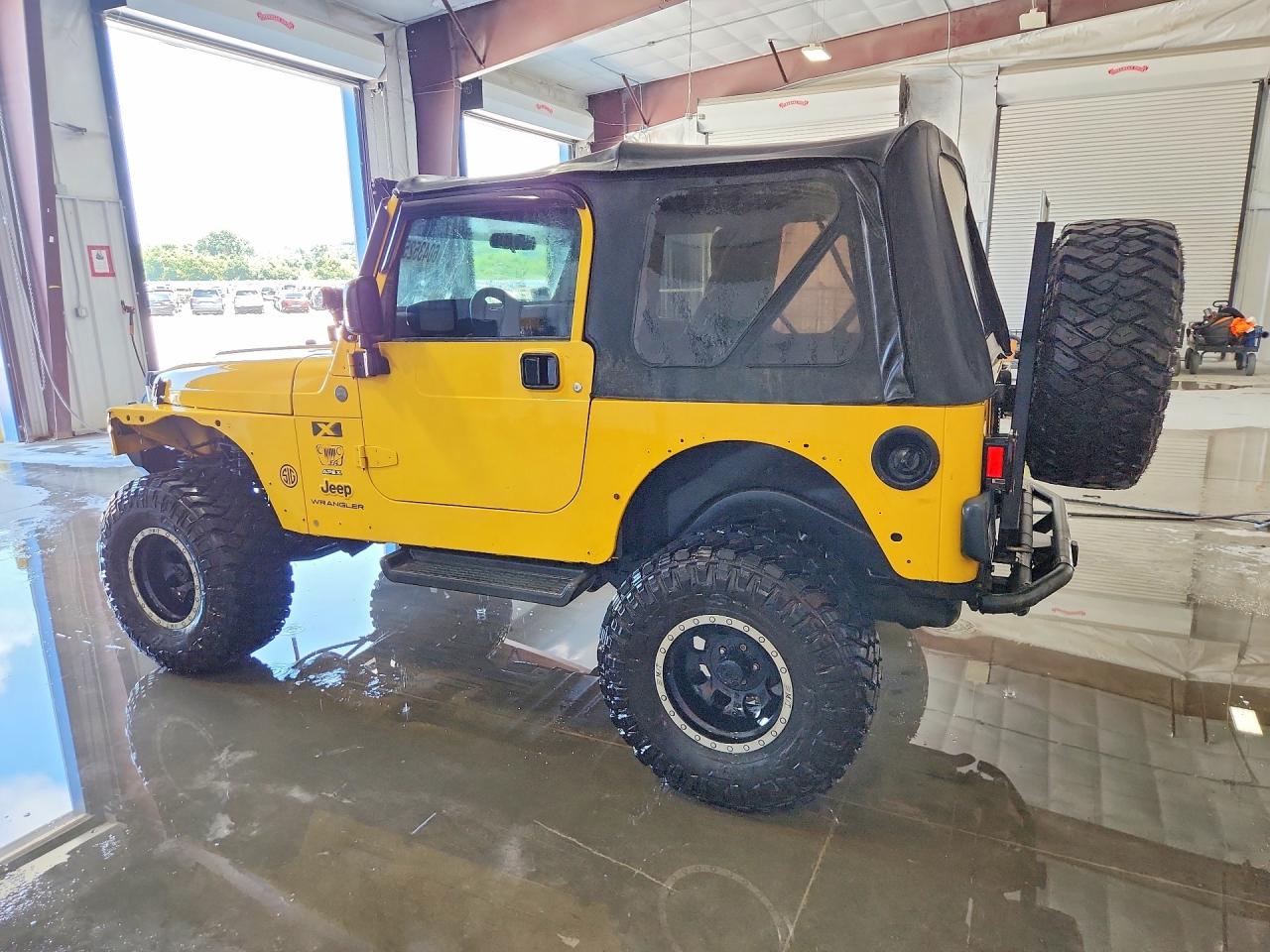 2004 Jeep Wrangler X Yellow vin: 1J4FA39S14P798674