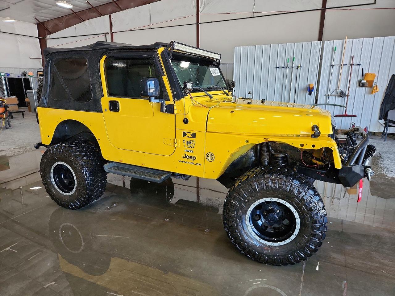 2004 Jeep Wrangler X Yellow vin: 1J4FA39S14P798674