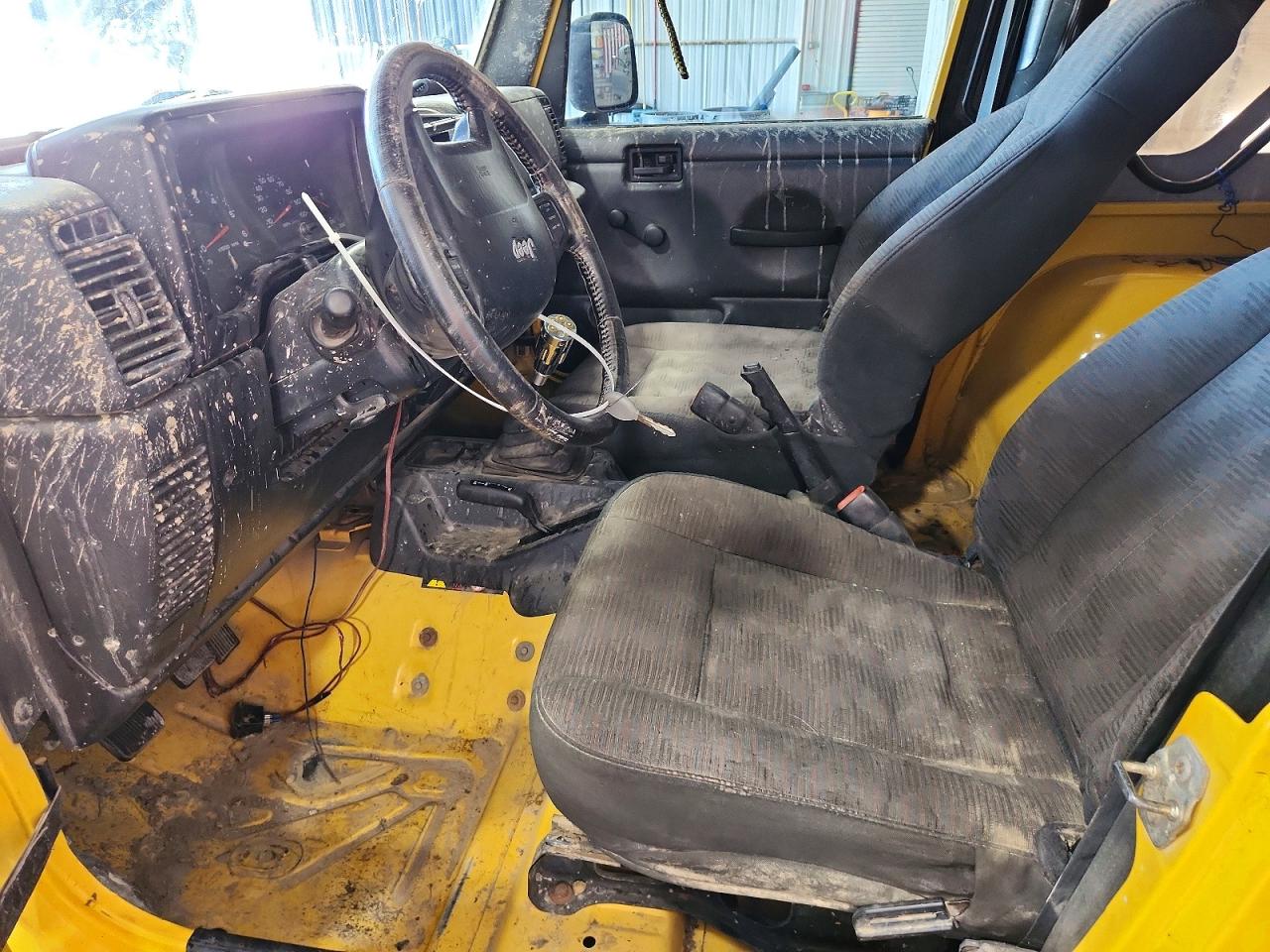 2004 Jeep Wrangler X Yellow vin: 1J4FA39S14P798674
