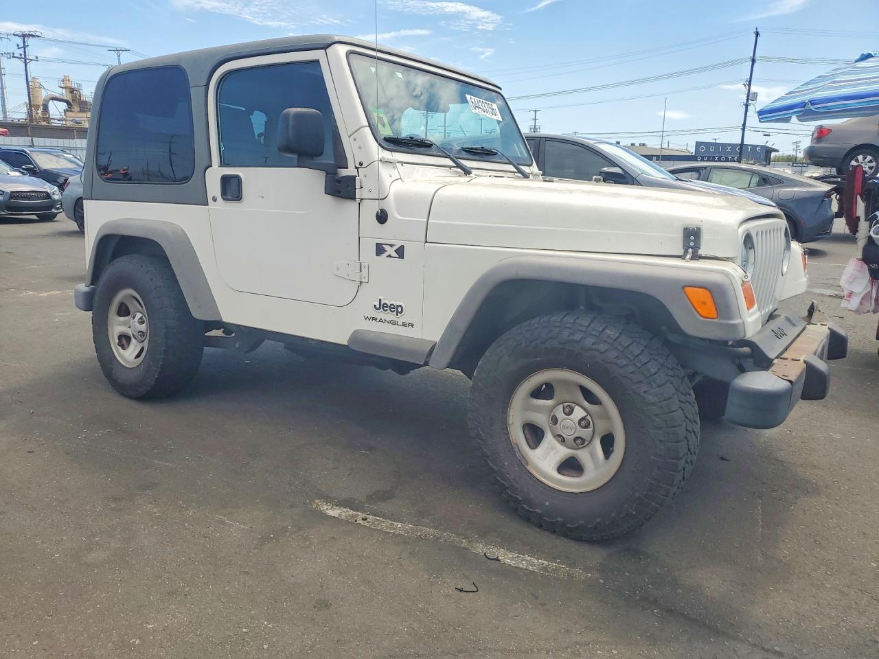 2005 Jeep Wrangler X White vin: 1J4FA39S15P359184
