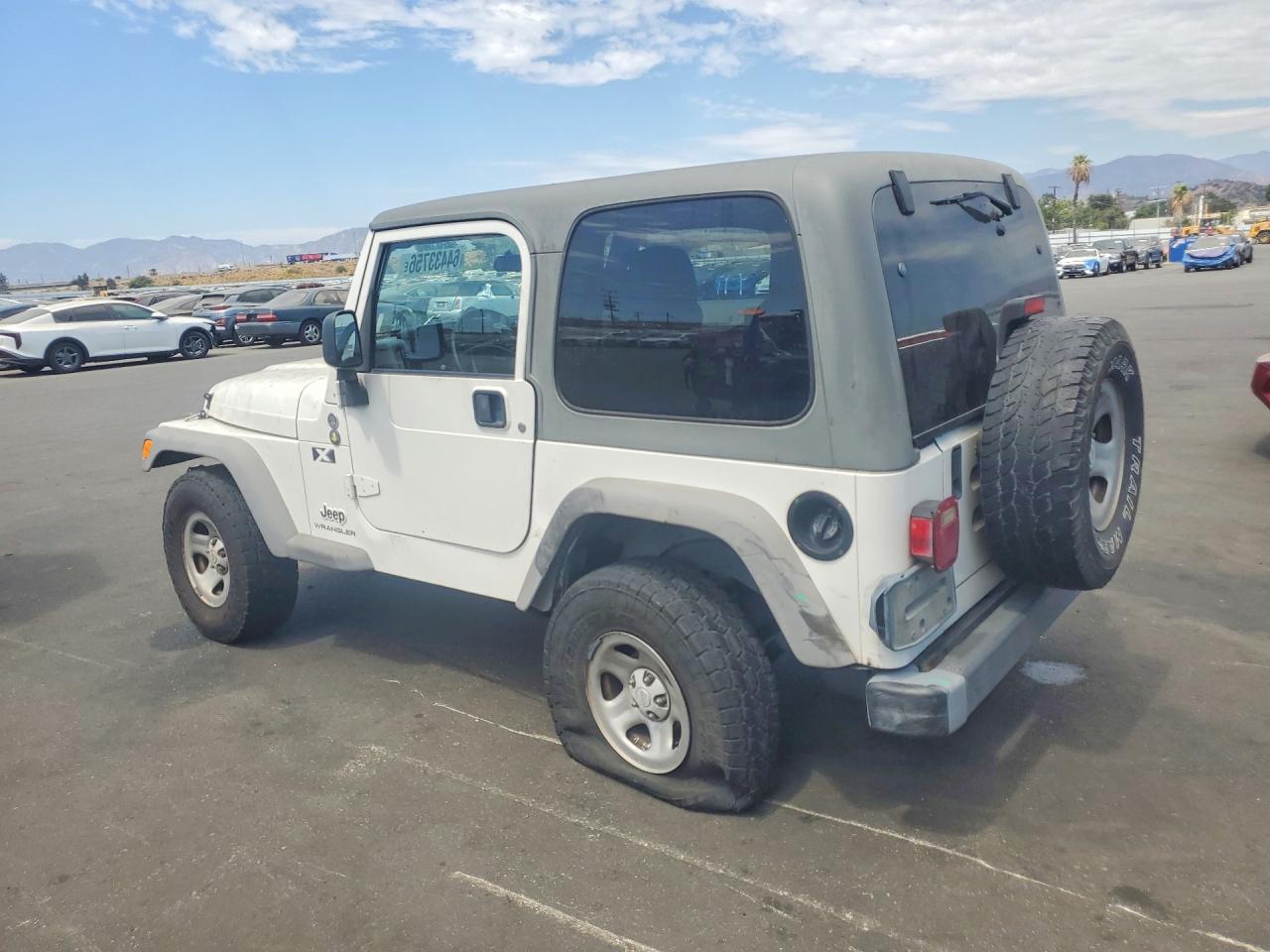 2005 Jeep Wrangler X White vin: 1J4FA39S15P359184