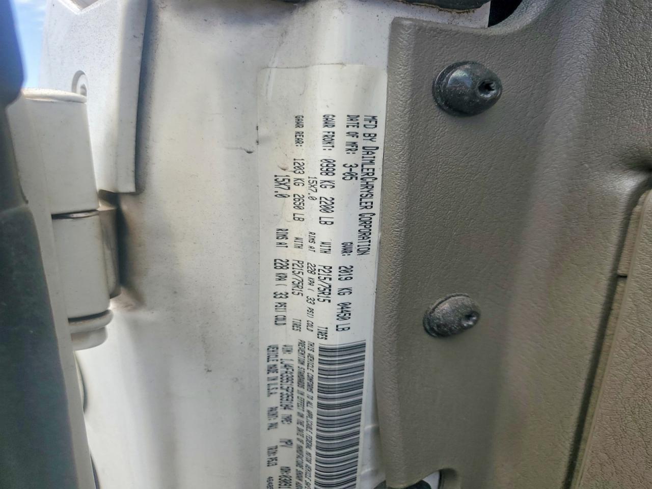 2005 Jeep Wrangler X White vin: 1J4FA39S15P359184