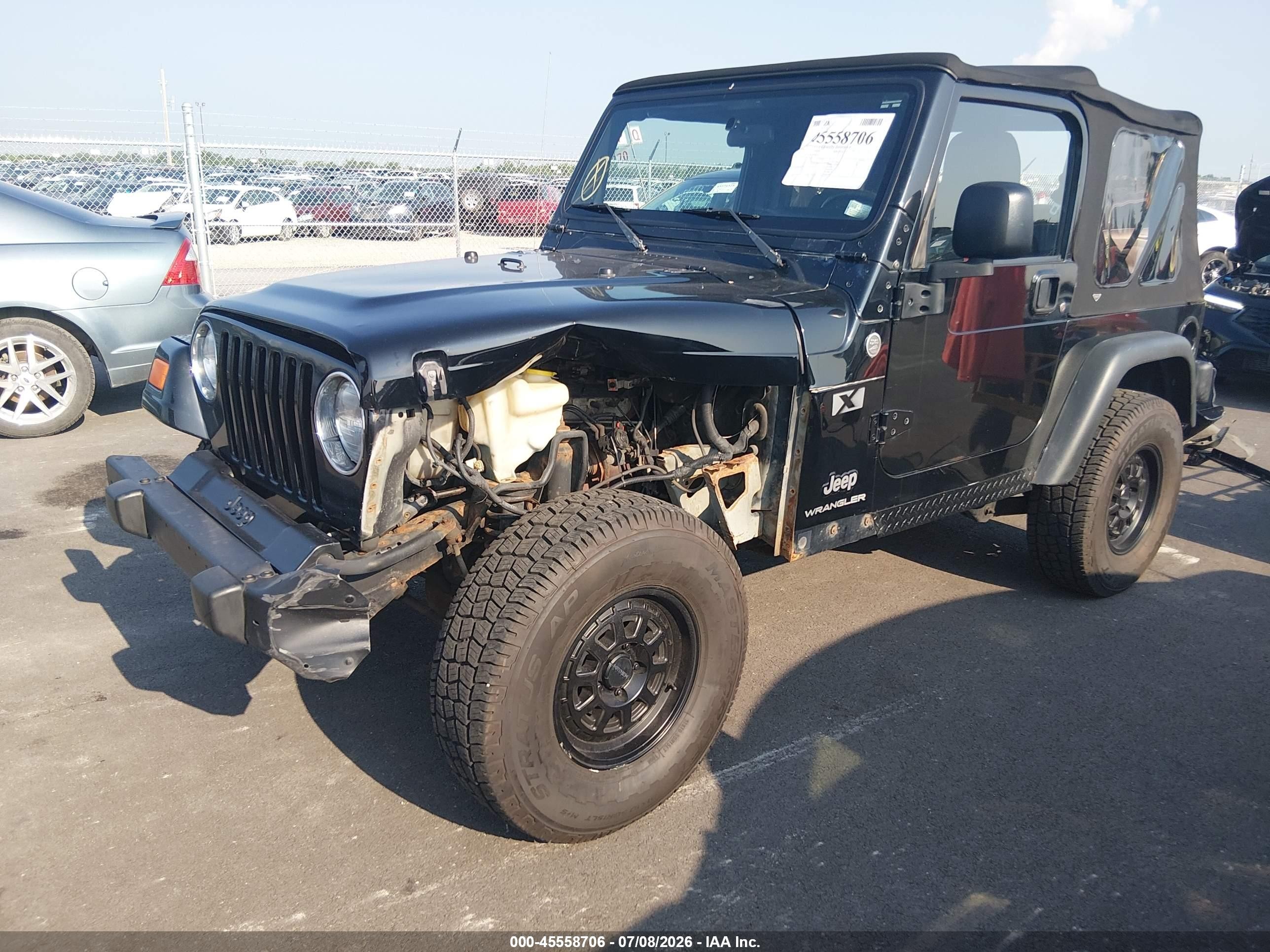 2006 Jeep Wrangler X Черный vin: 1J4FA39S16P706711