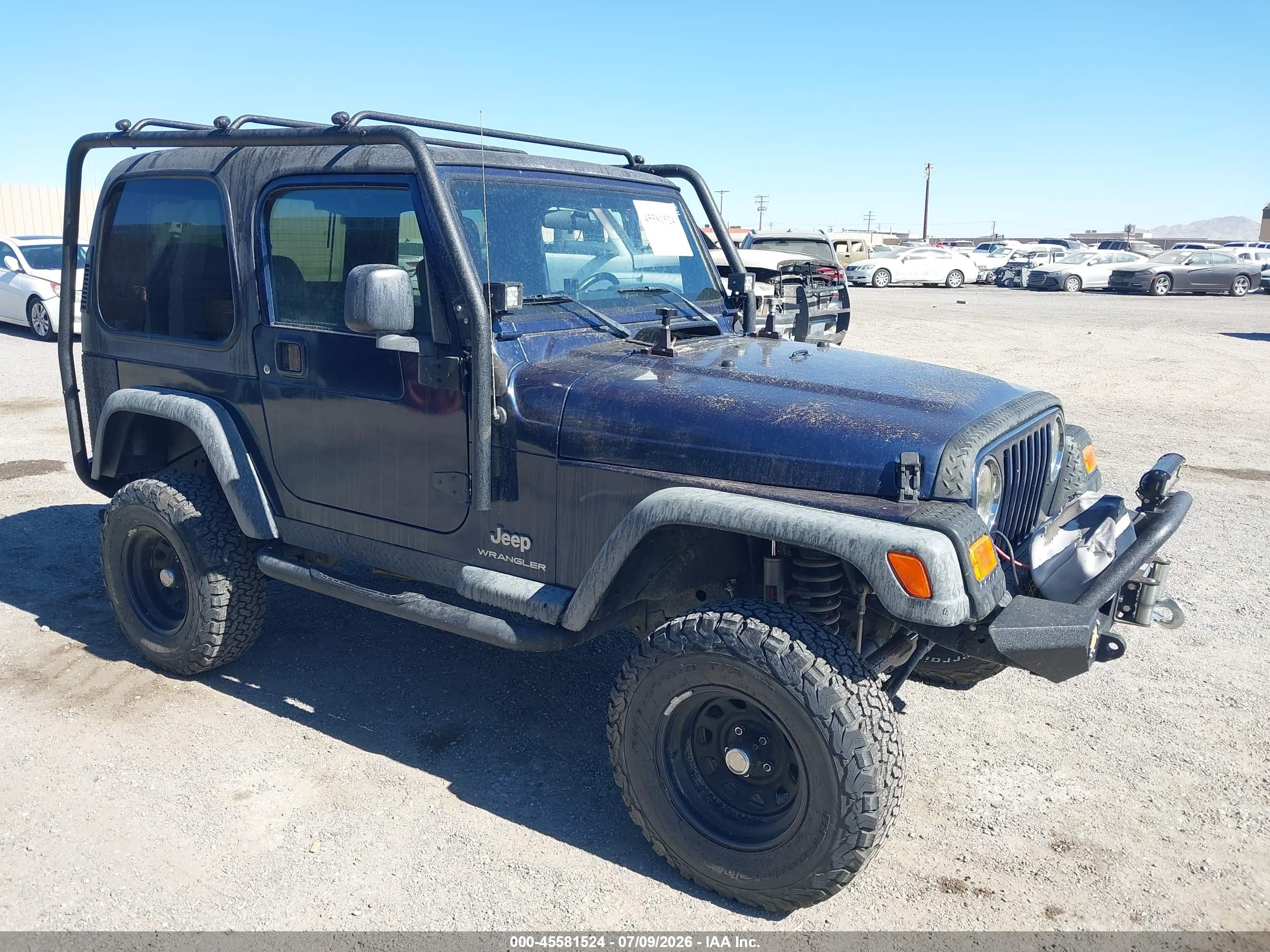 2004 Jeep Wrangler X Blue vin: 1J4FA39S24P791698