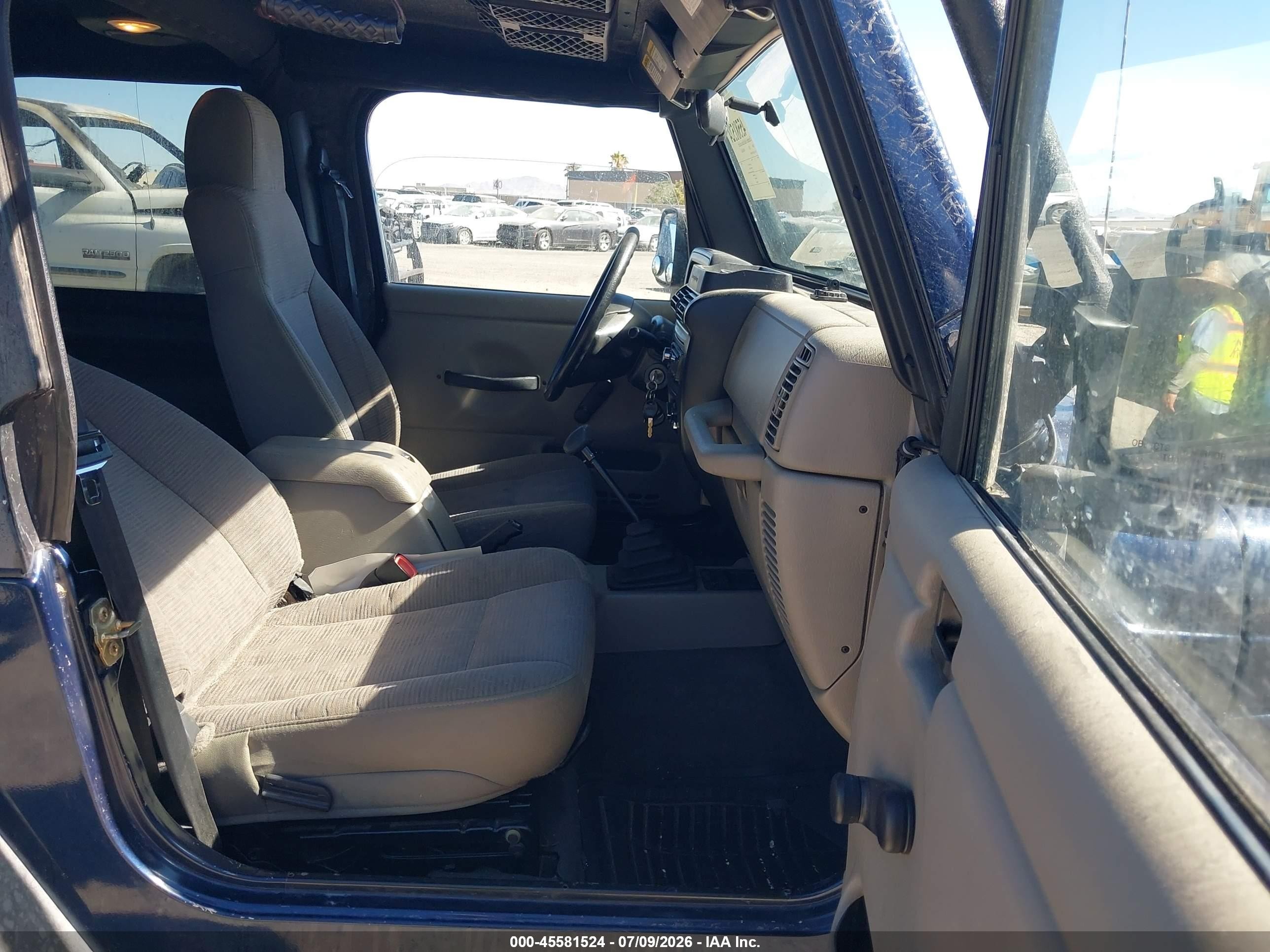 2004 Jeep Wrangler X Blue vin: 1J4FA39S24P791698