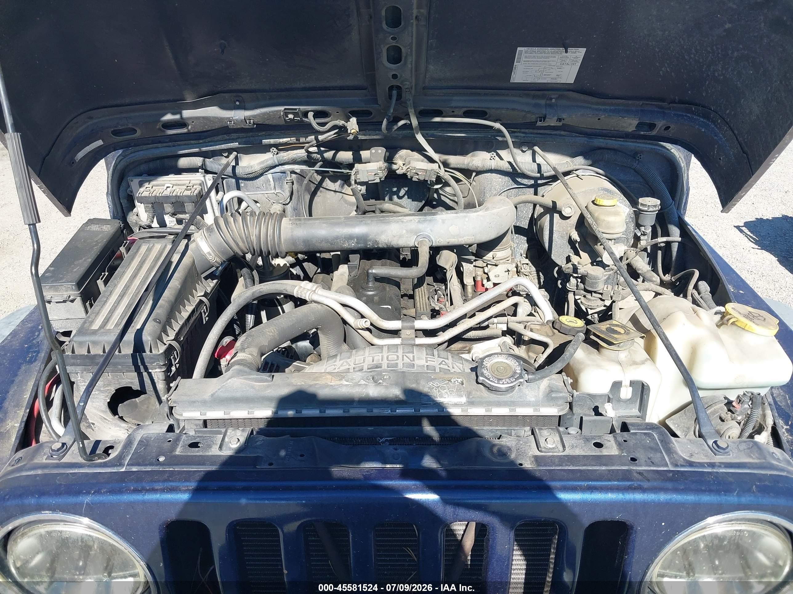 2004 Jeep Wrangler X Blue vin: 1J4FA39S24P791698