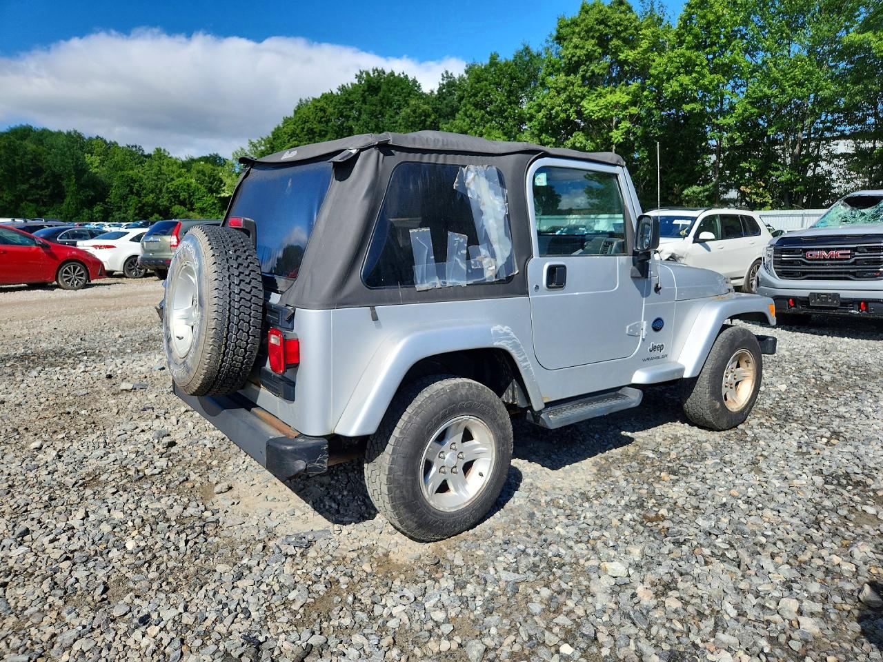 2005 Jeep Wrangler X Серебряный vin: 1J4FA39S25P353880