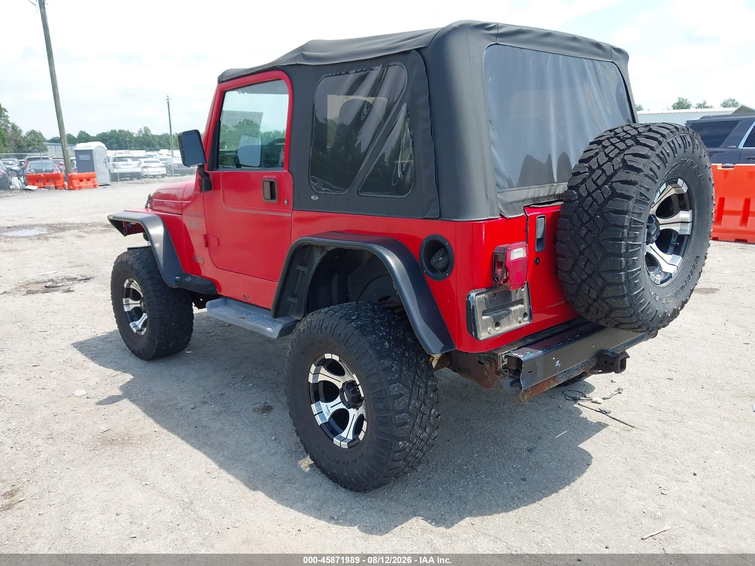 2002 Jeep Wrangler X Red vin: 1J4FA39S32P726811