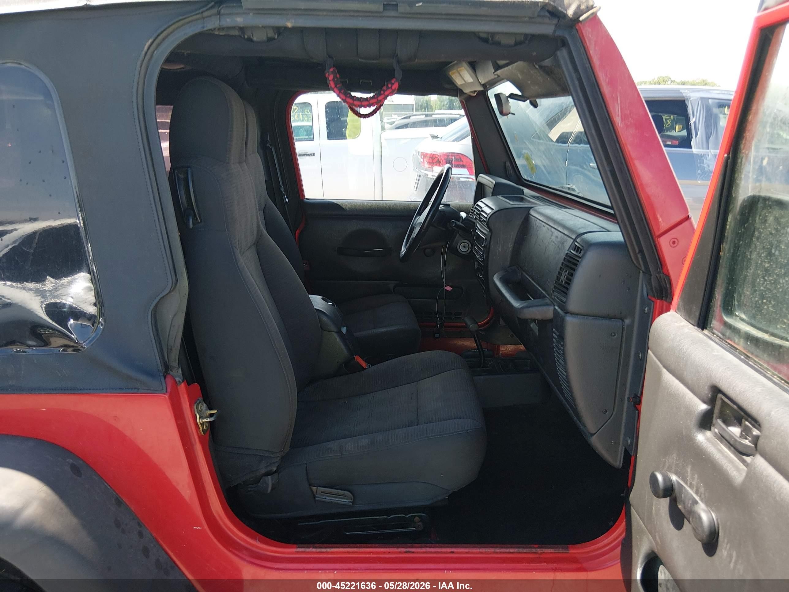 2003 Jeep Wrangler X Red vin: 1J4FA39S33P320528
