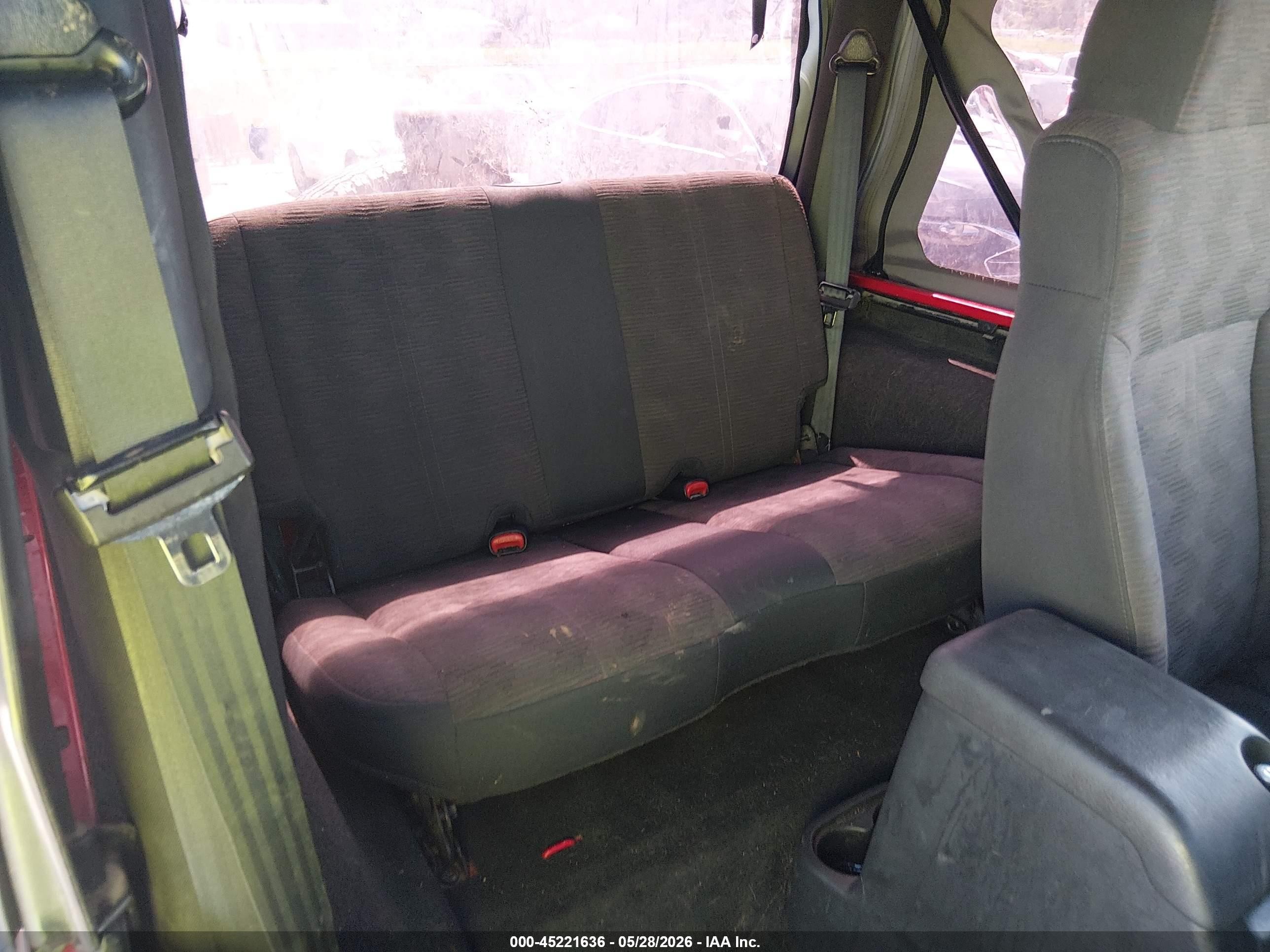 2003 Jeep Wrangler X Red vin: 1J4FA39S33P320528