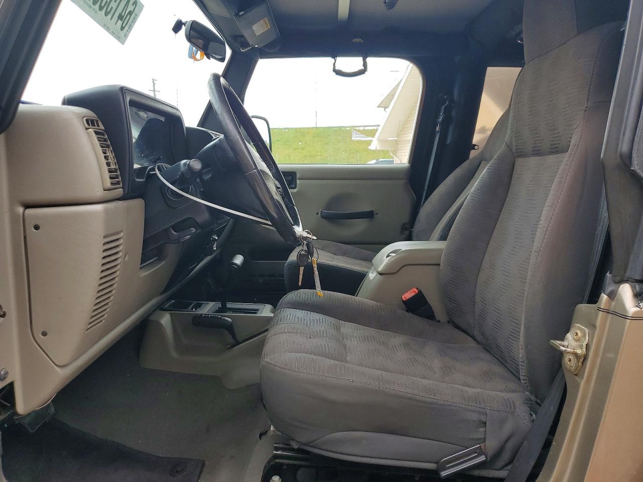 2004 Jeep Wrangler X Tan vin: 1J4FA39S34P793055