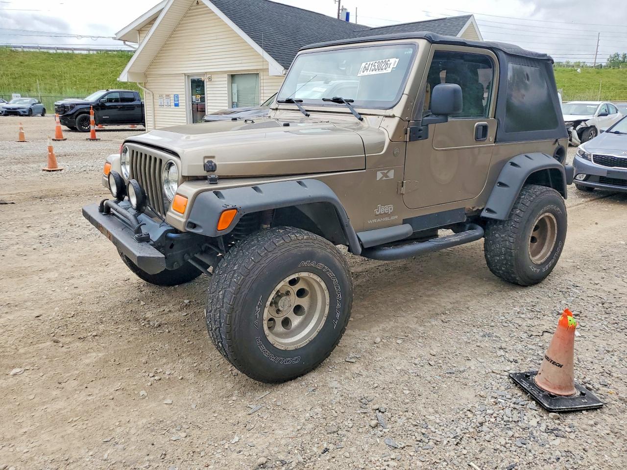 2004 Jeep Wrangler X Tan vin: 1J4FA39S34P793055