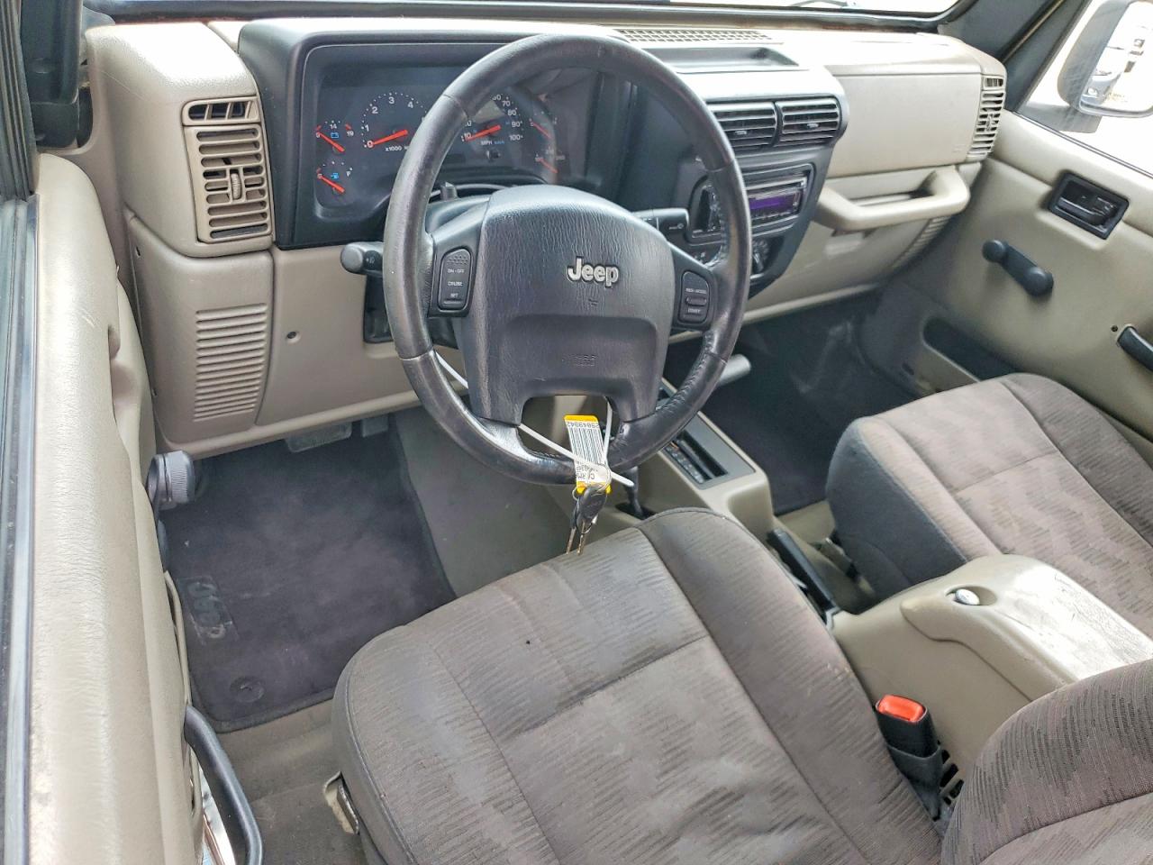 2004 Jeep Wrangler X Tan vin: 1J4FA39S34P793055