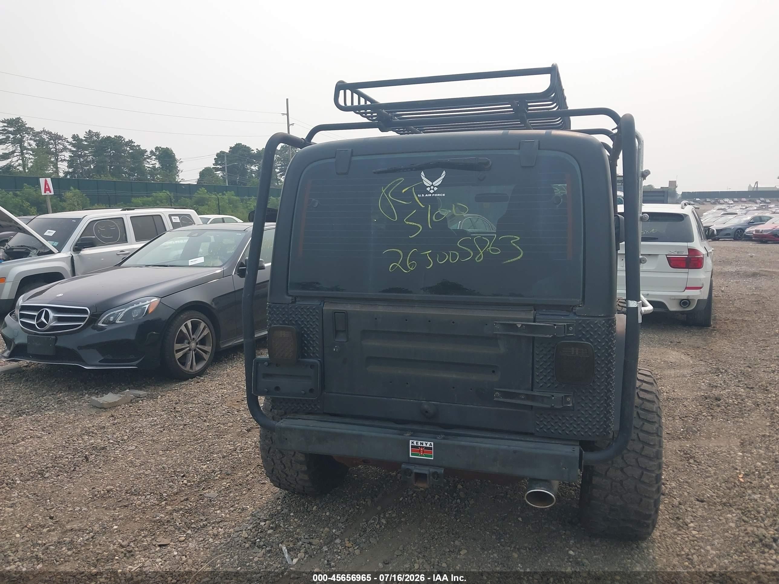 2005 Jeep Wrangler X Black vin: 1J4FA39S35P349448
