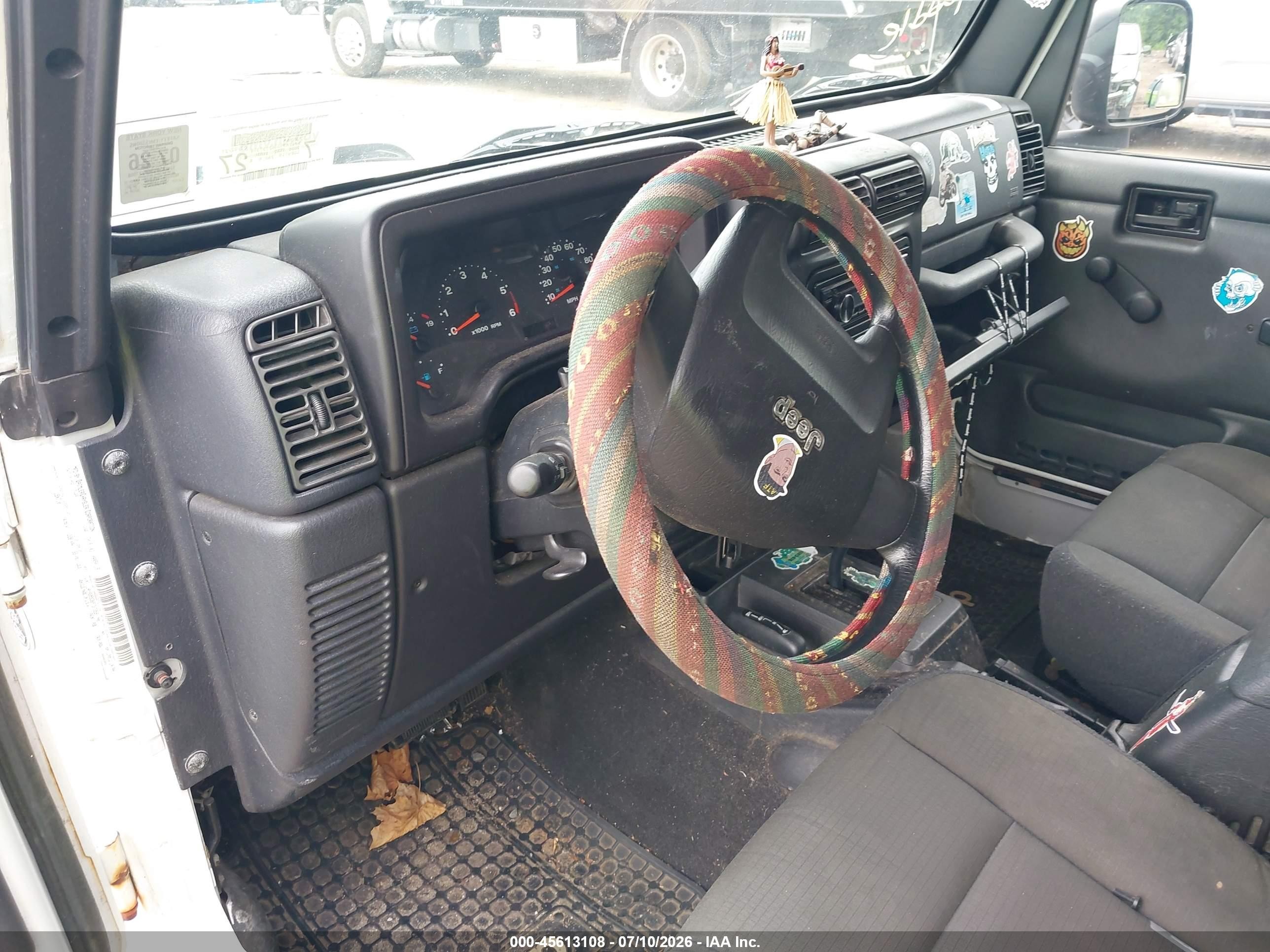 2006 Jeep Wrangler X White vin: 1J4FA39S36P737359