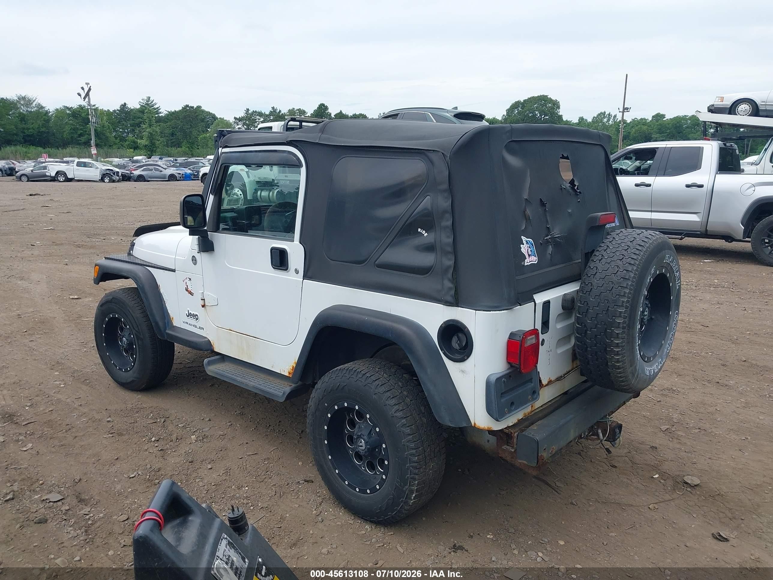 2006 Jeep Wrangler X White vin: 1J4FA39S36P737359