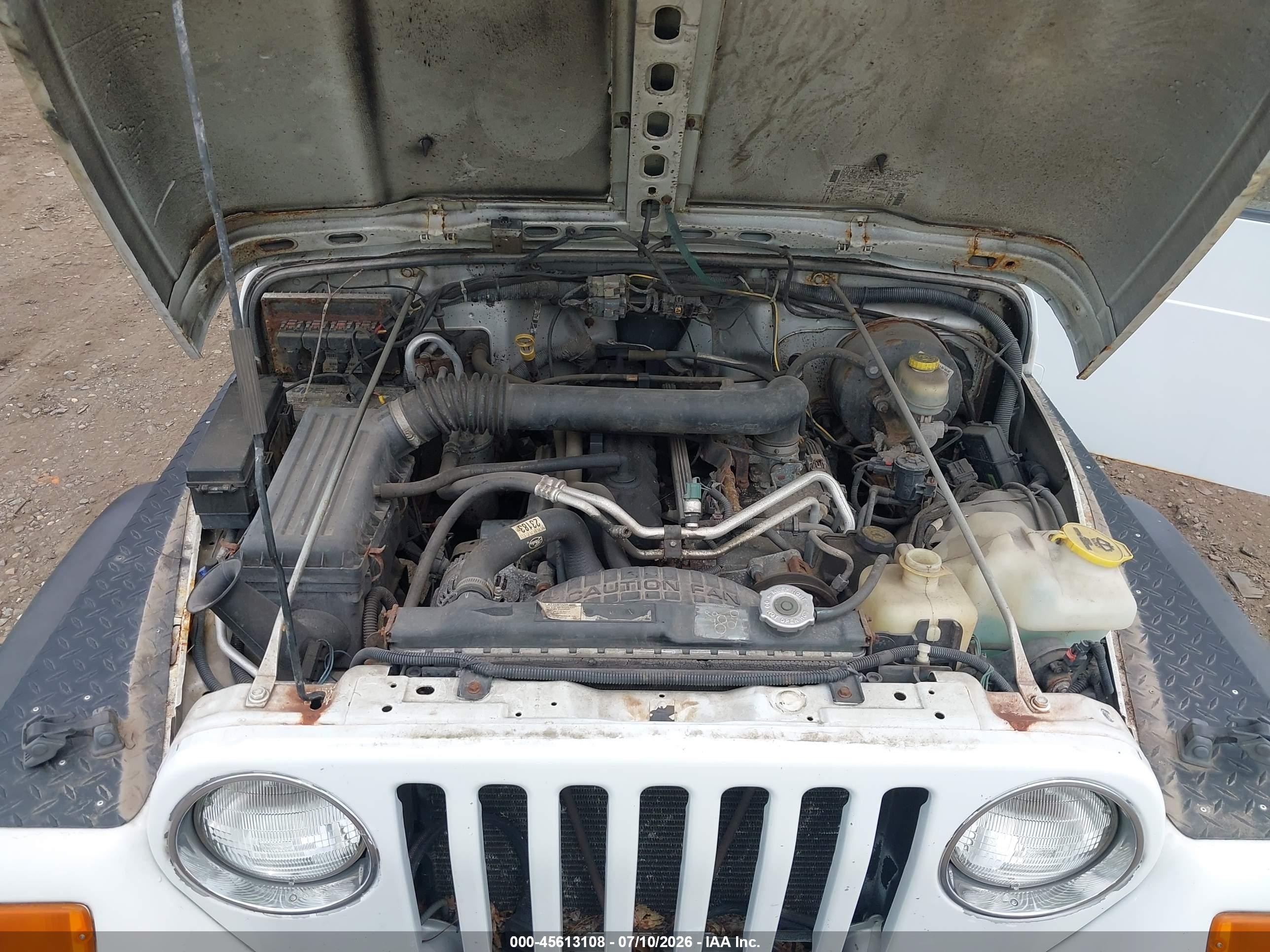 2006 Jeep Wrangler X White vin: 1J4FA39S36P737359