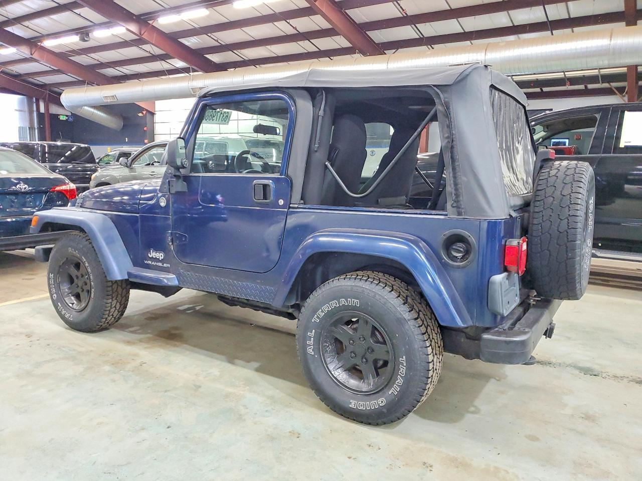 2005 Jeep Wrangler X Blue vin: 1J4FA39S45P370244