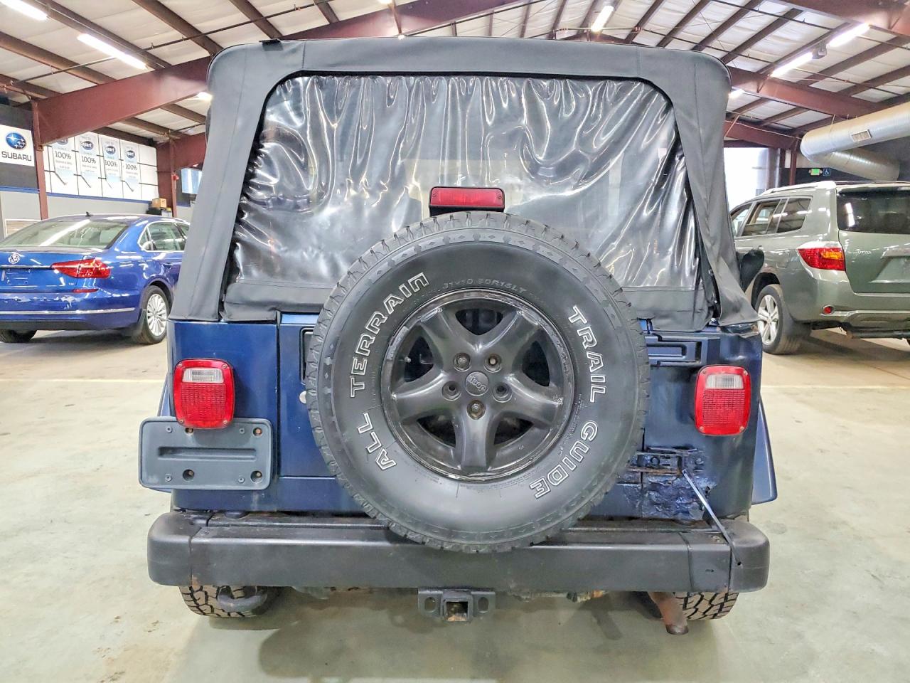 2005 Jeep Wrangler X Blue vin: 1J4FA39S45P370244