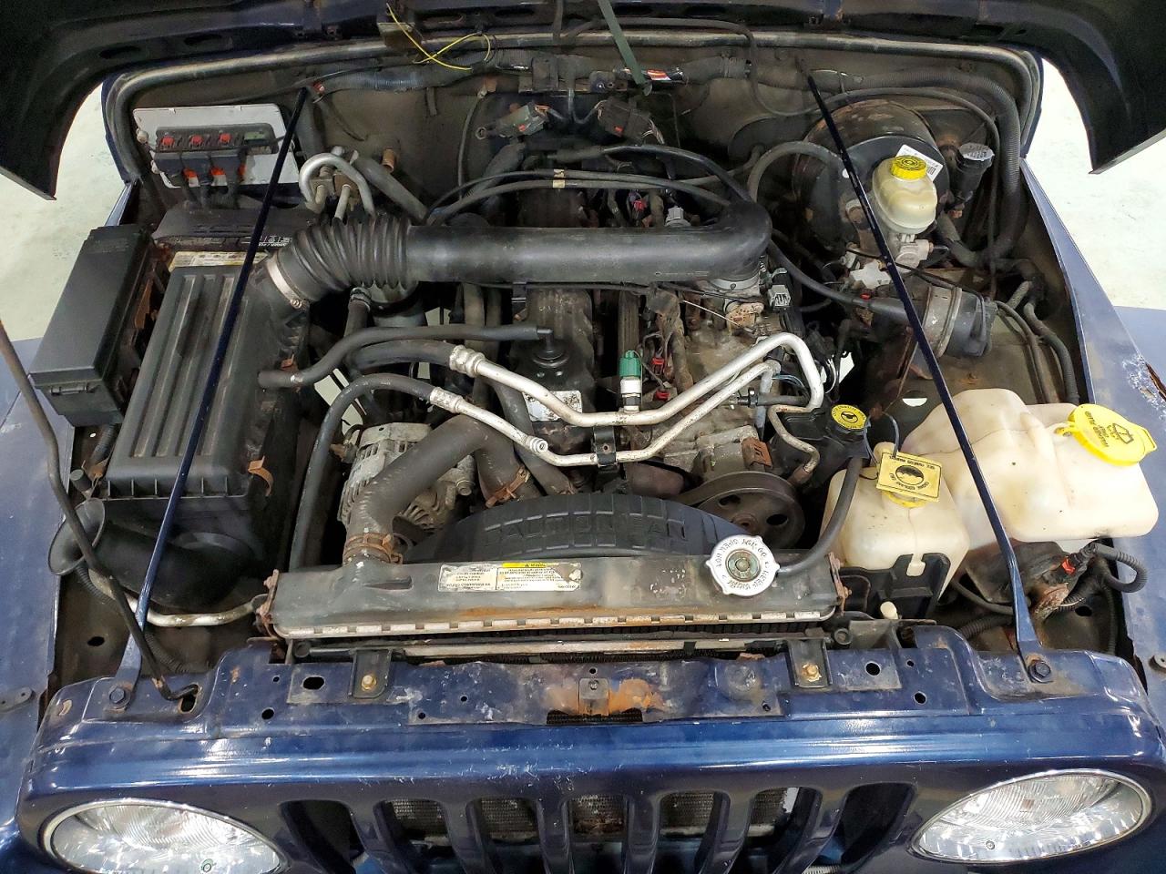 2005 Jeep Wrangler X Blue vin: 1J4FA39S45P370244