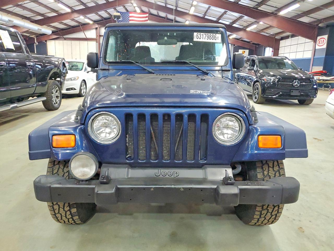 2005 Jeep Wrangler X Blue vin: 1J4FA39S45P370244